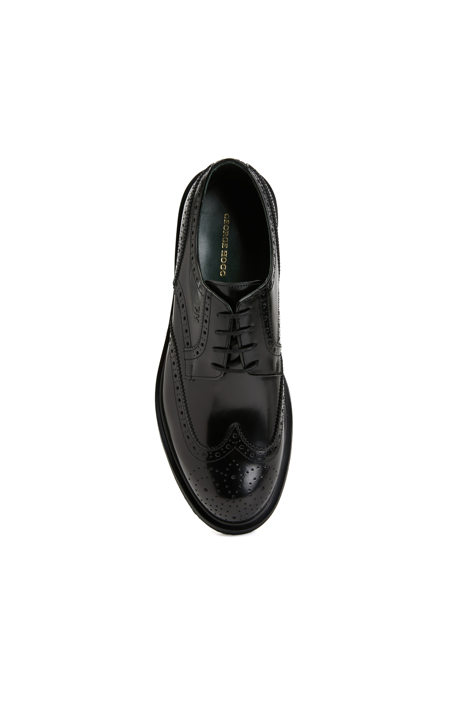 Siyah Erkek Zımbalı Deri Ayakkabı