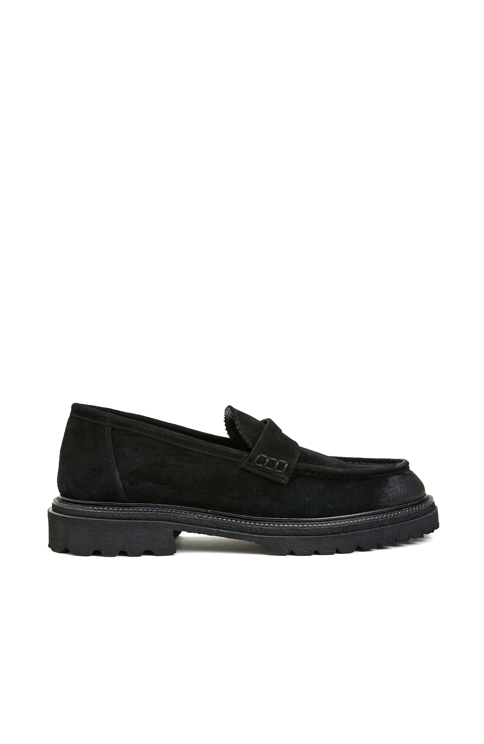 Siyah Erkek Süet Loafer