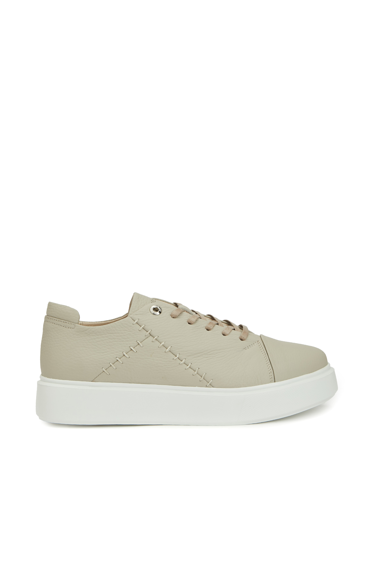 Bej Kadın Deri Sneaker