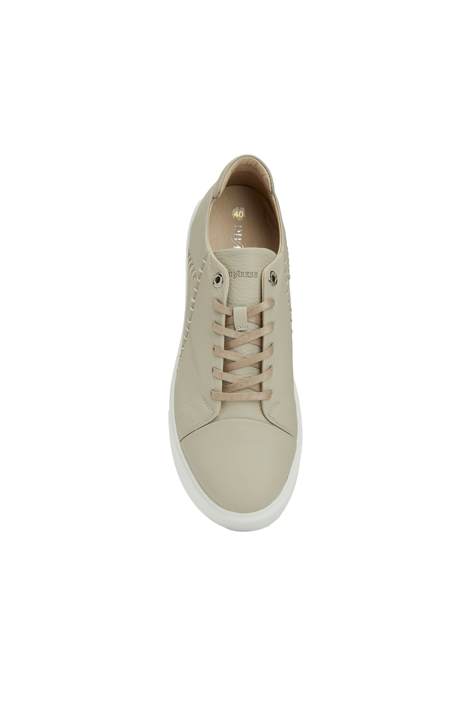 Bej Kadın Deri Sneaker