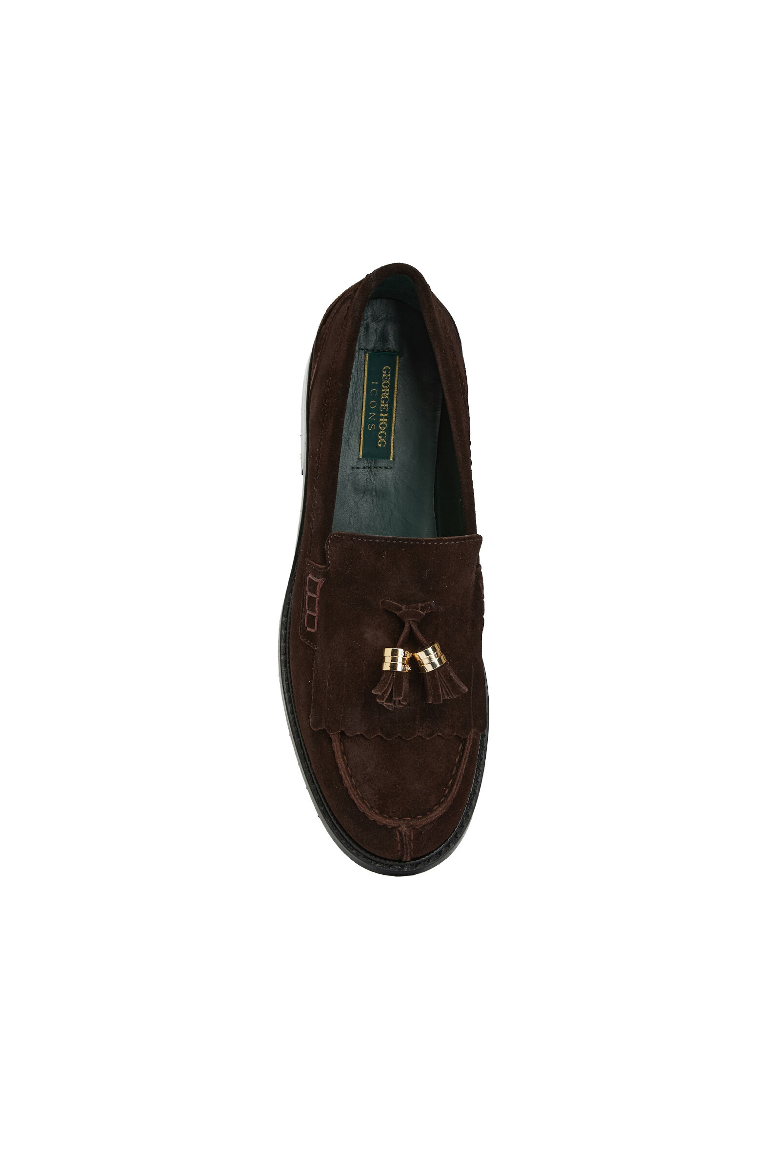 Acı Kahve Püsküllü Kadın Süet Loafer