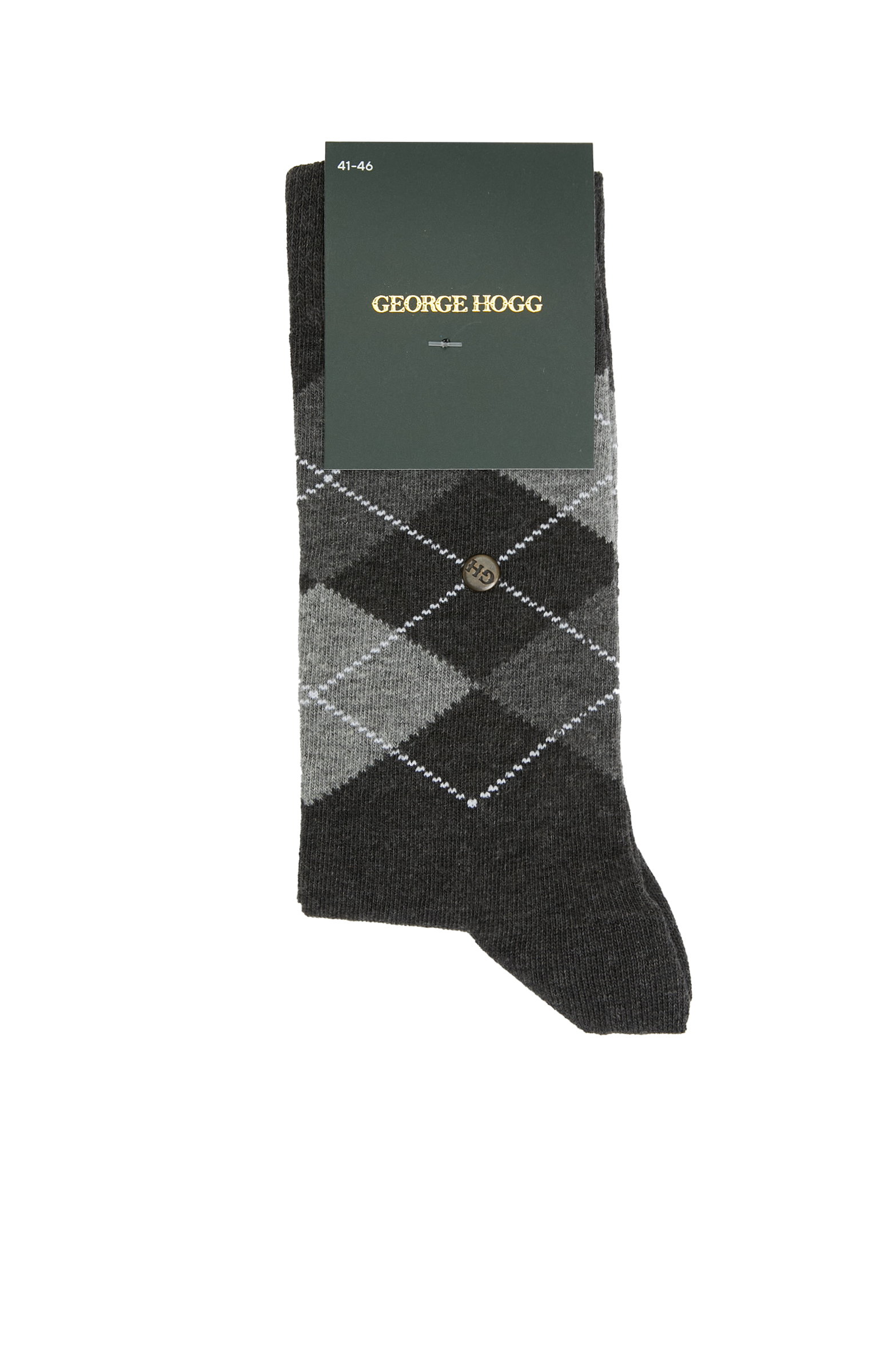 Bordo Ekose Desenli Erkek Soket Çorap