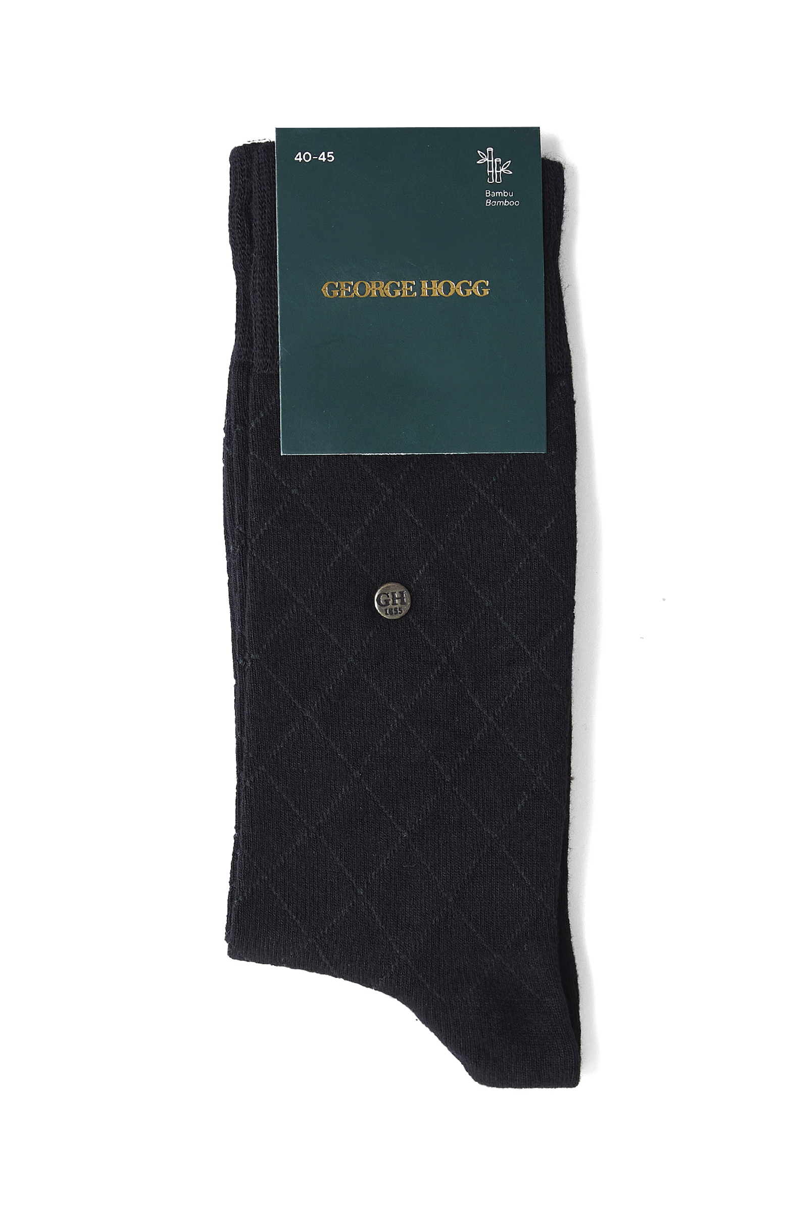 Siyah Bambu Erkek Soket Çorap