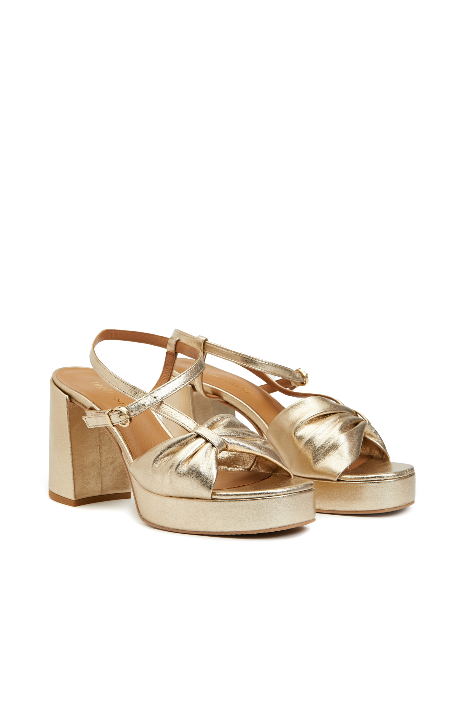 Gold Kadın Deri Sandalet