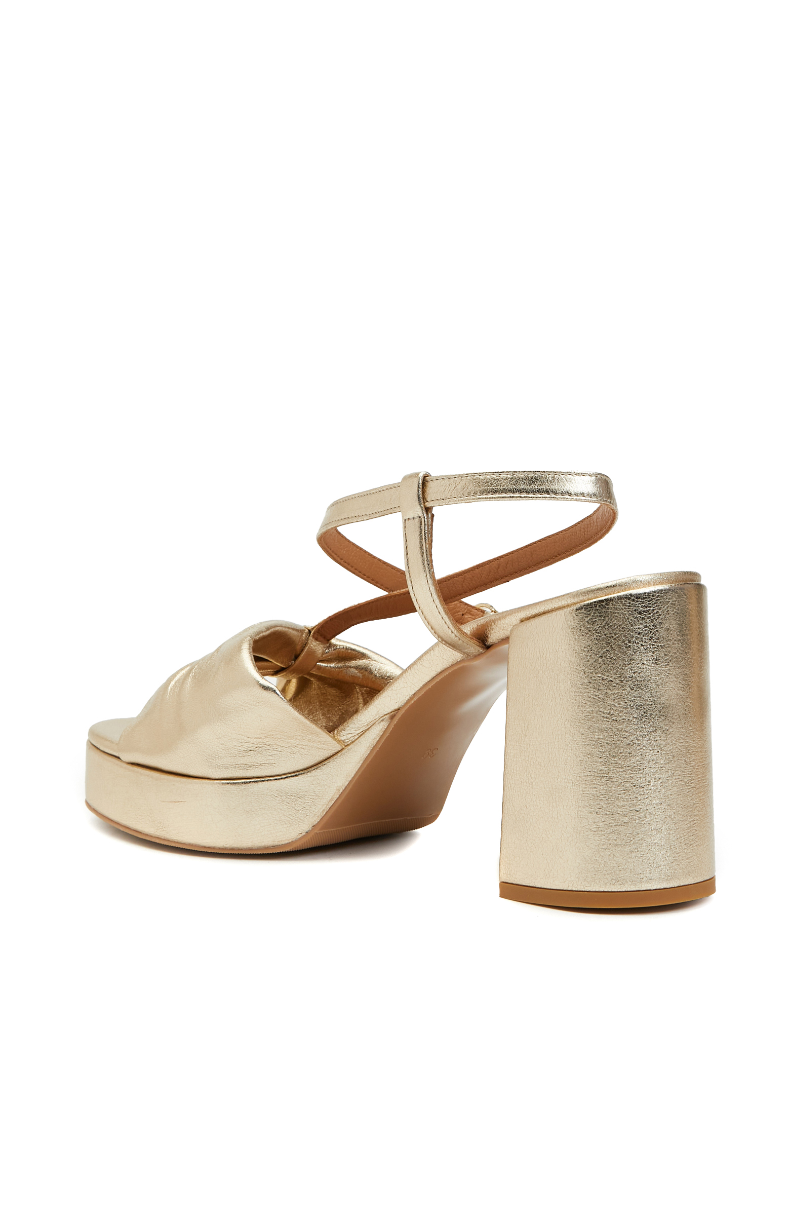 Gold Kadın Deri Sandalet