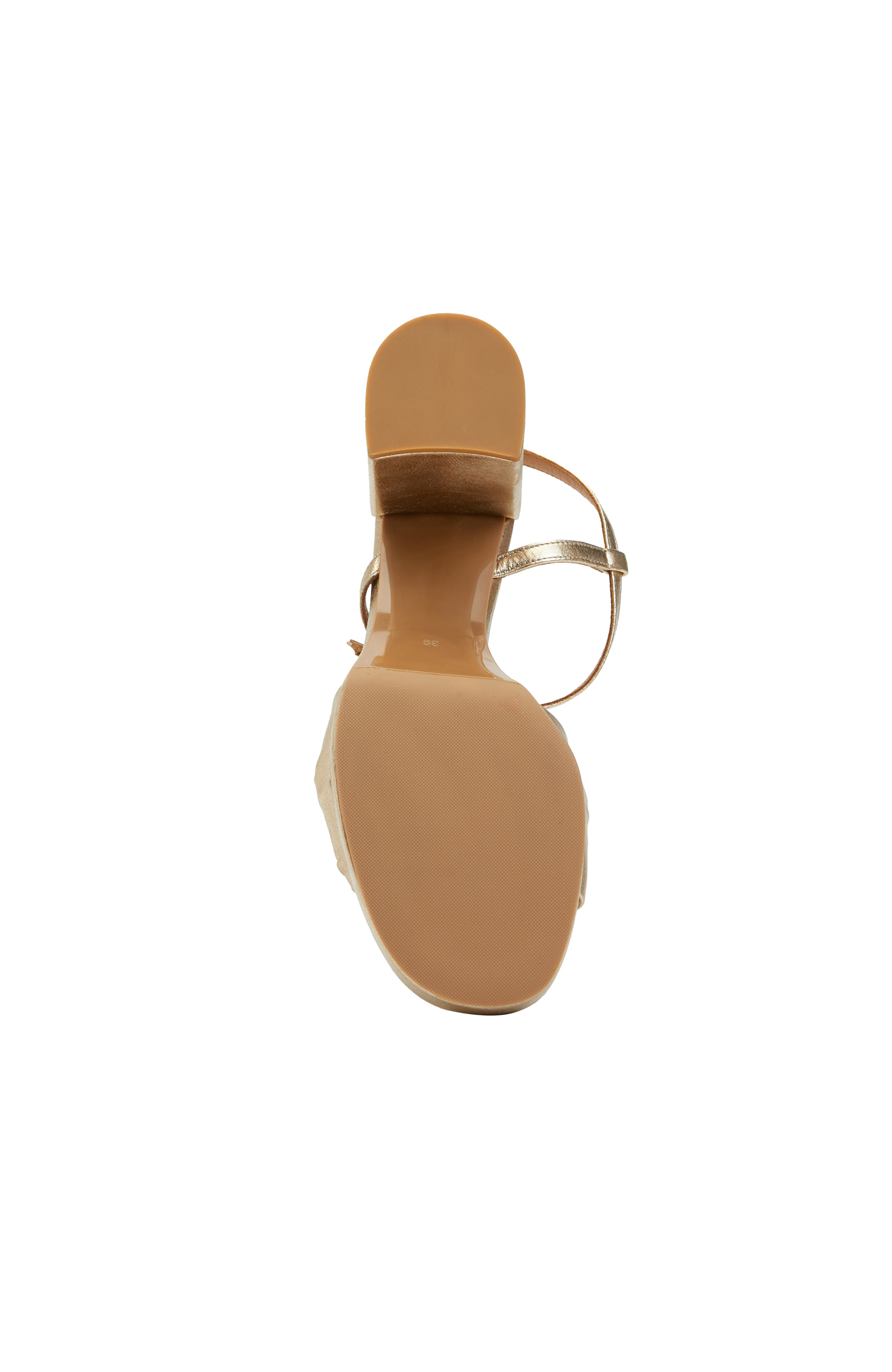 Gold Kadın Deri Sandalet