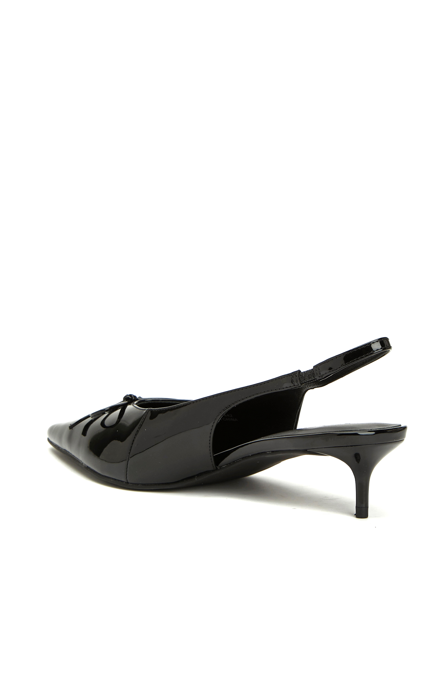 Siyah Rugan Kadın Stiletto