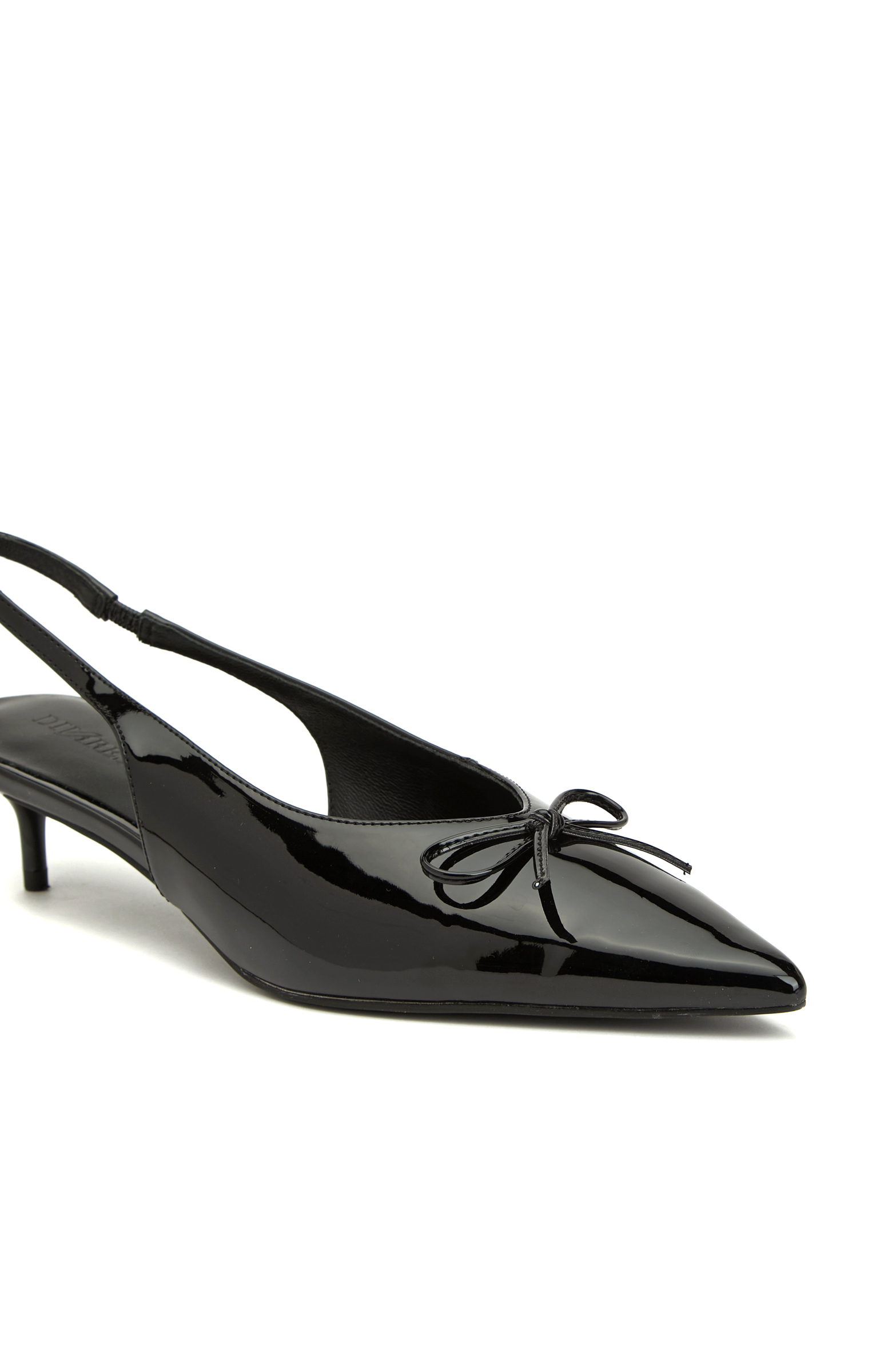 Siyah Rugan Kadın Stiletto