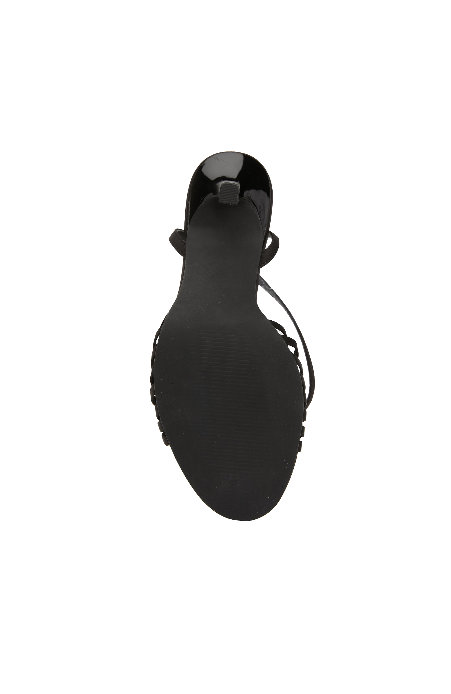 Siyah Kadın Saten Sandalet