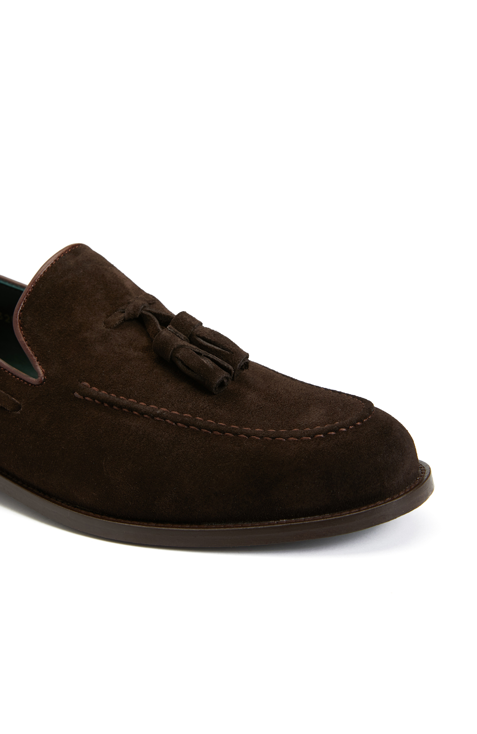 Kahverengi Erkek Süet Deri Loafer