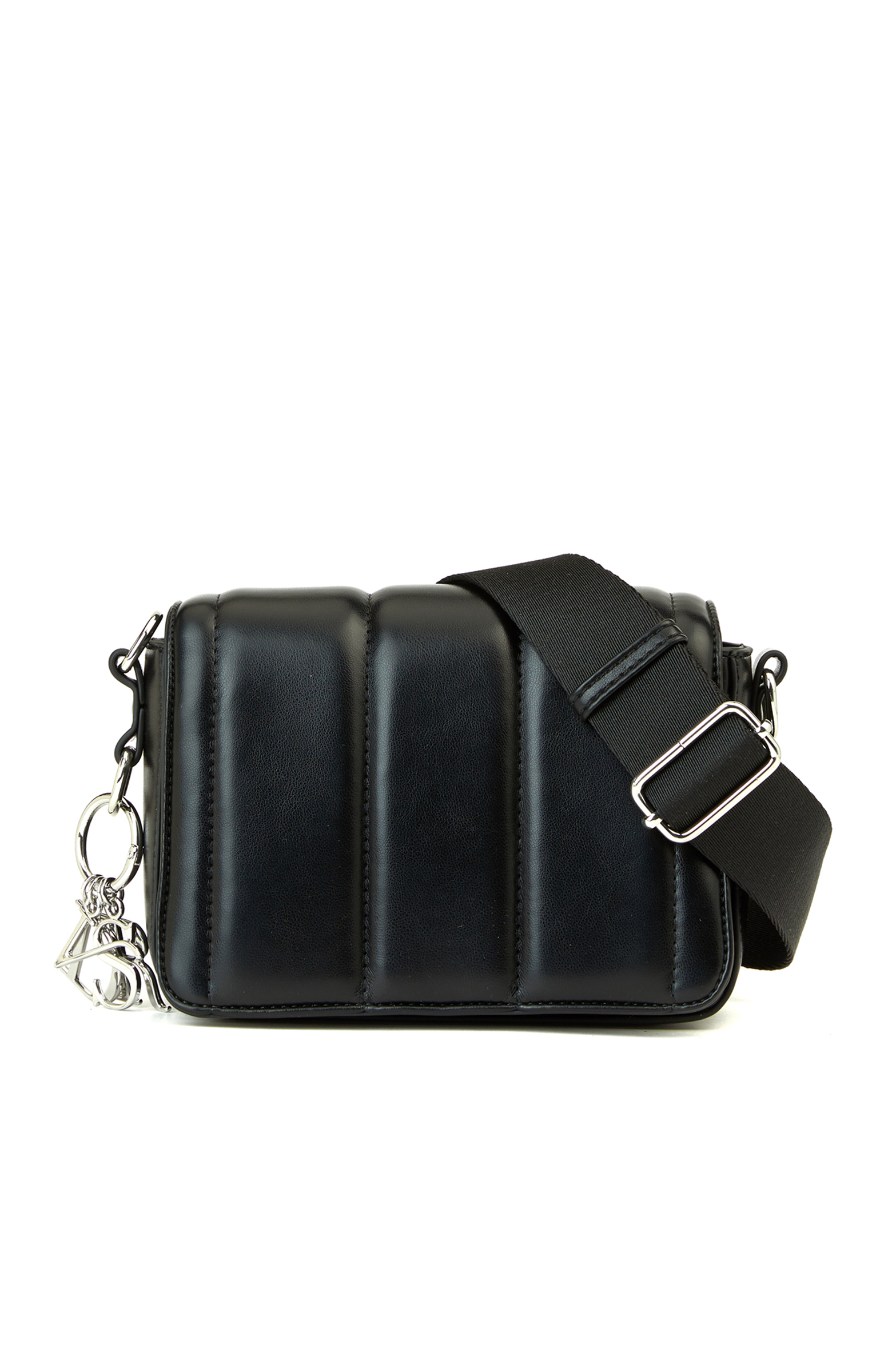 Siyah Kapitoneli Kadın Postacı Çanta