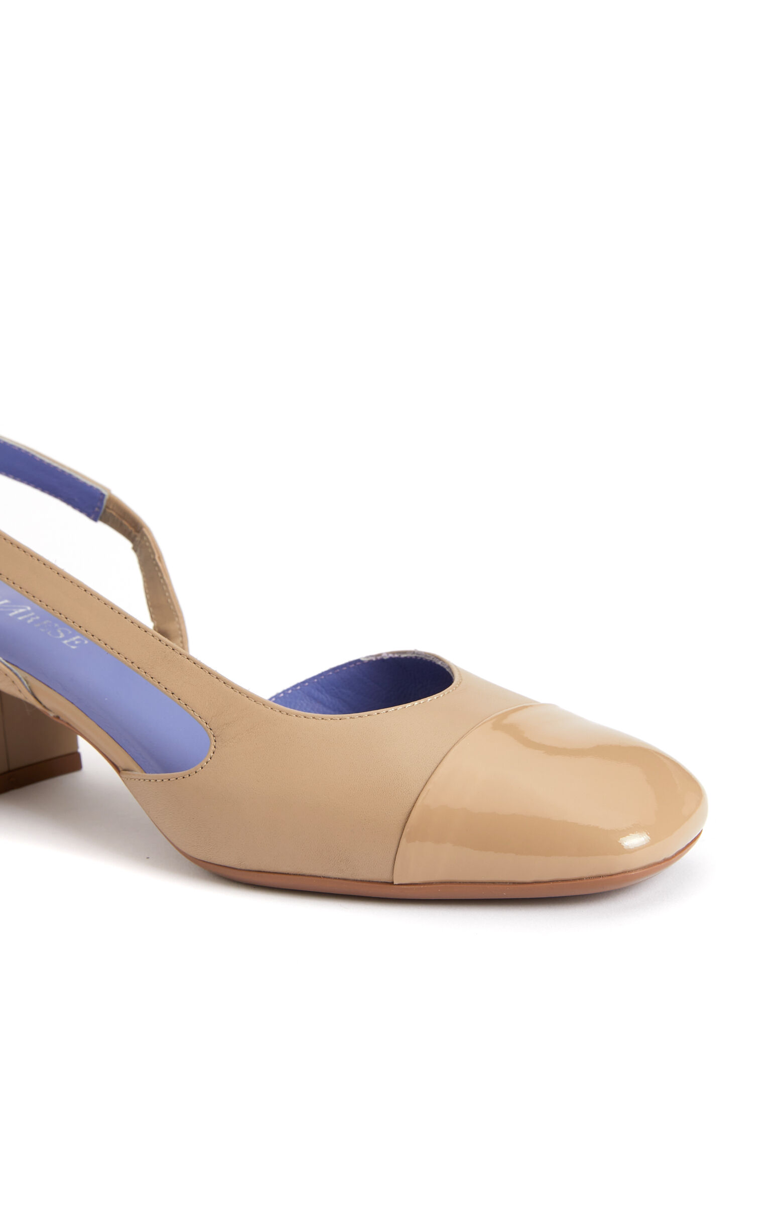 Vizon Deri Topuklu Ayakkabı