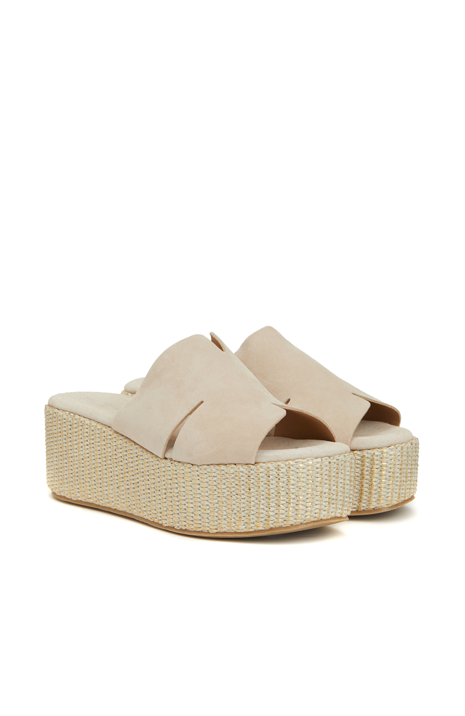 Taş Süet Dolgu Topuk Kadın Terlik