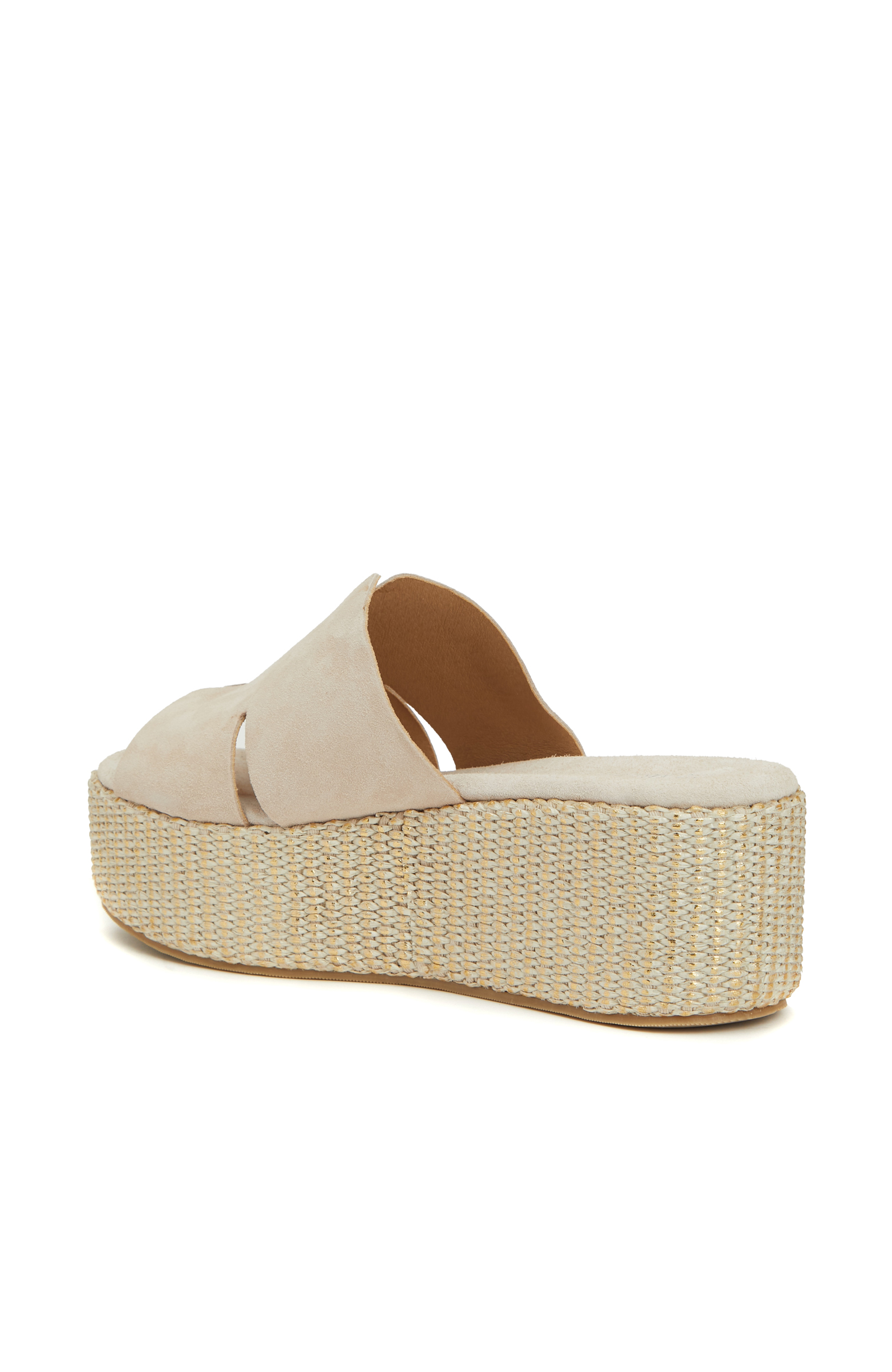 Açık Pembe Süet Dolgu Topuk Kadın Terlik