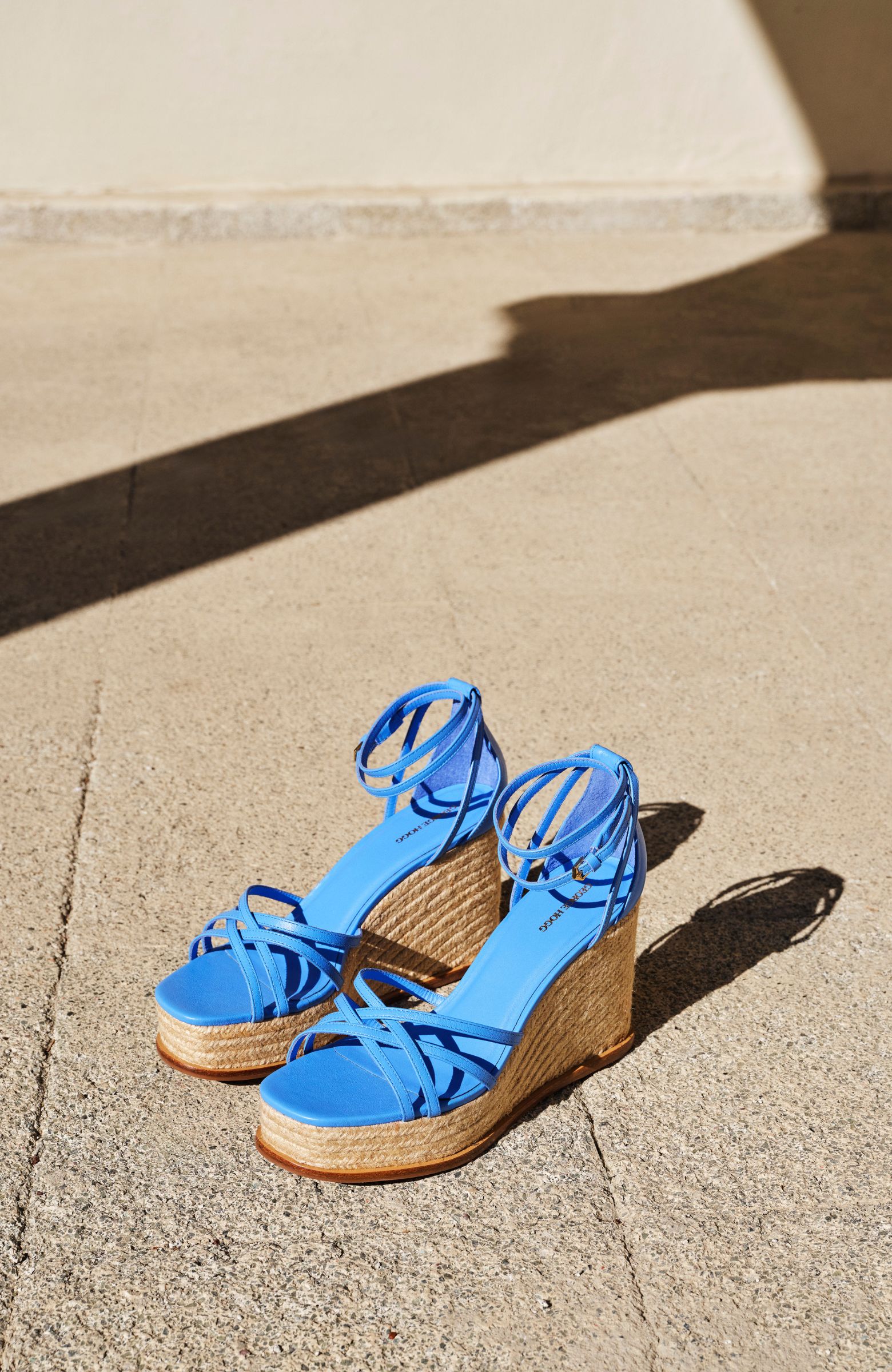 Mavi Kadın Deri Sandalet