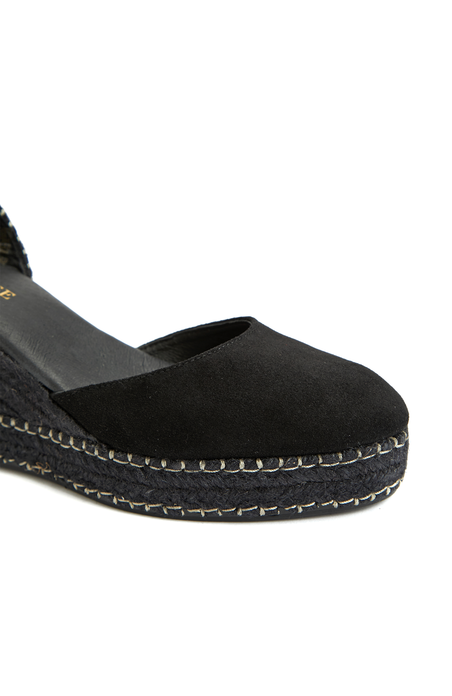 Siyah Kadın Süet Espadril