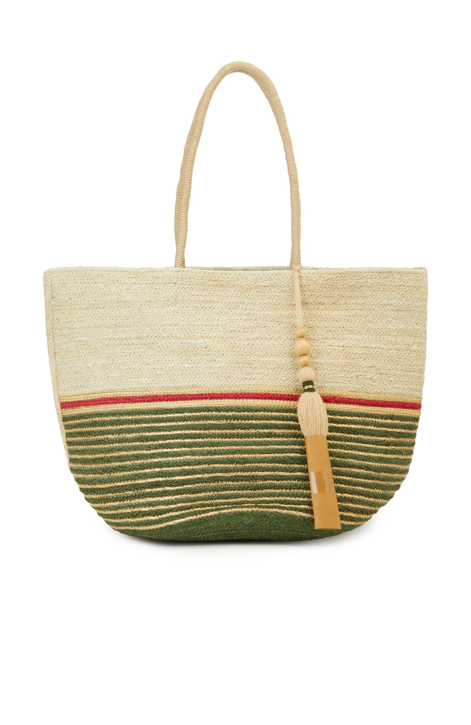 Bej Kadın Hasır Çanta