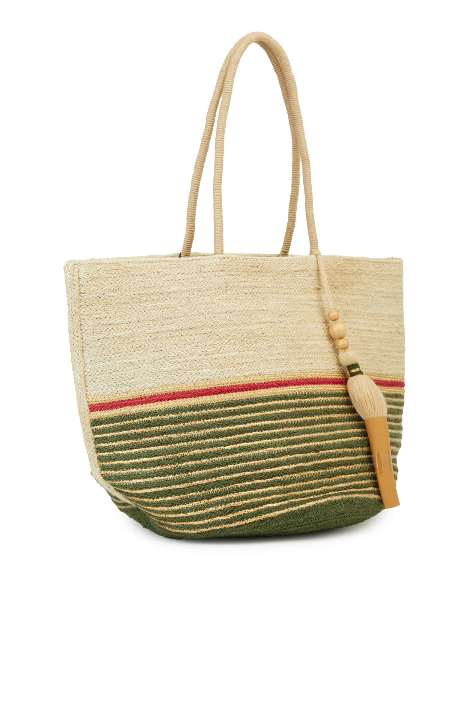 Bej Kadın Hasır Çanta