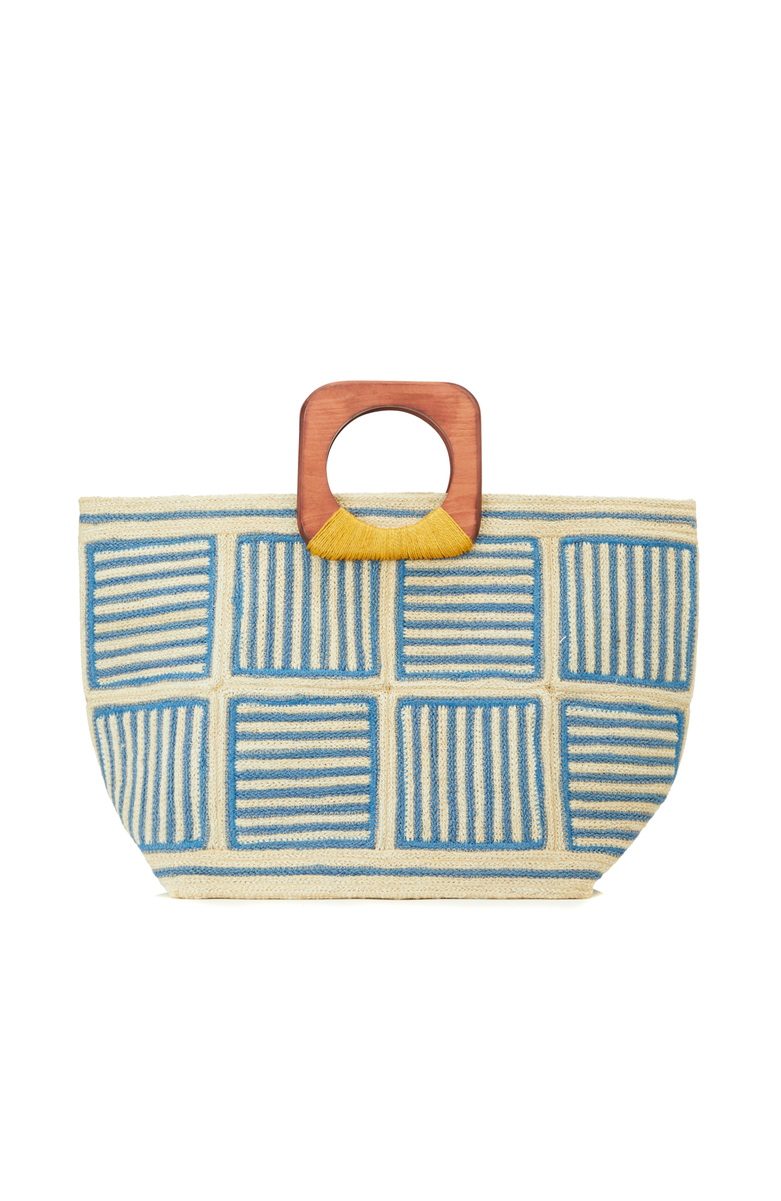 Mavi Kadın Hasır Çanta