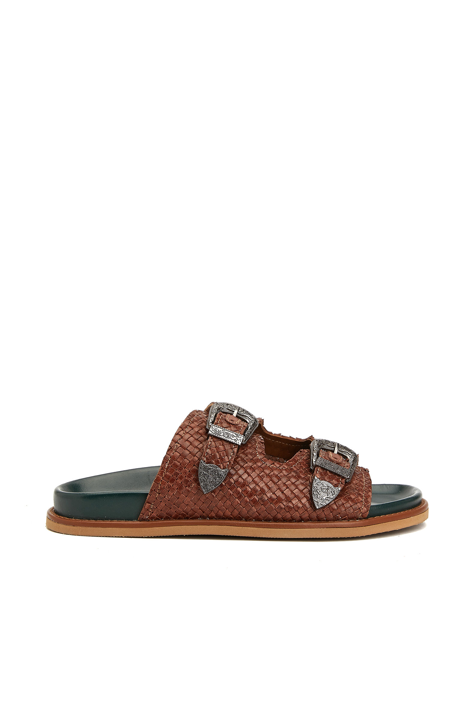 Tan Women's Leather Slippers