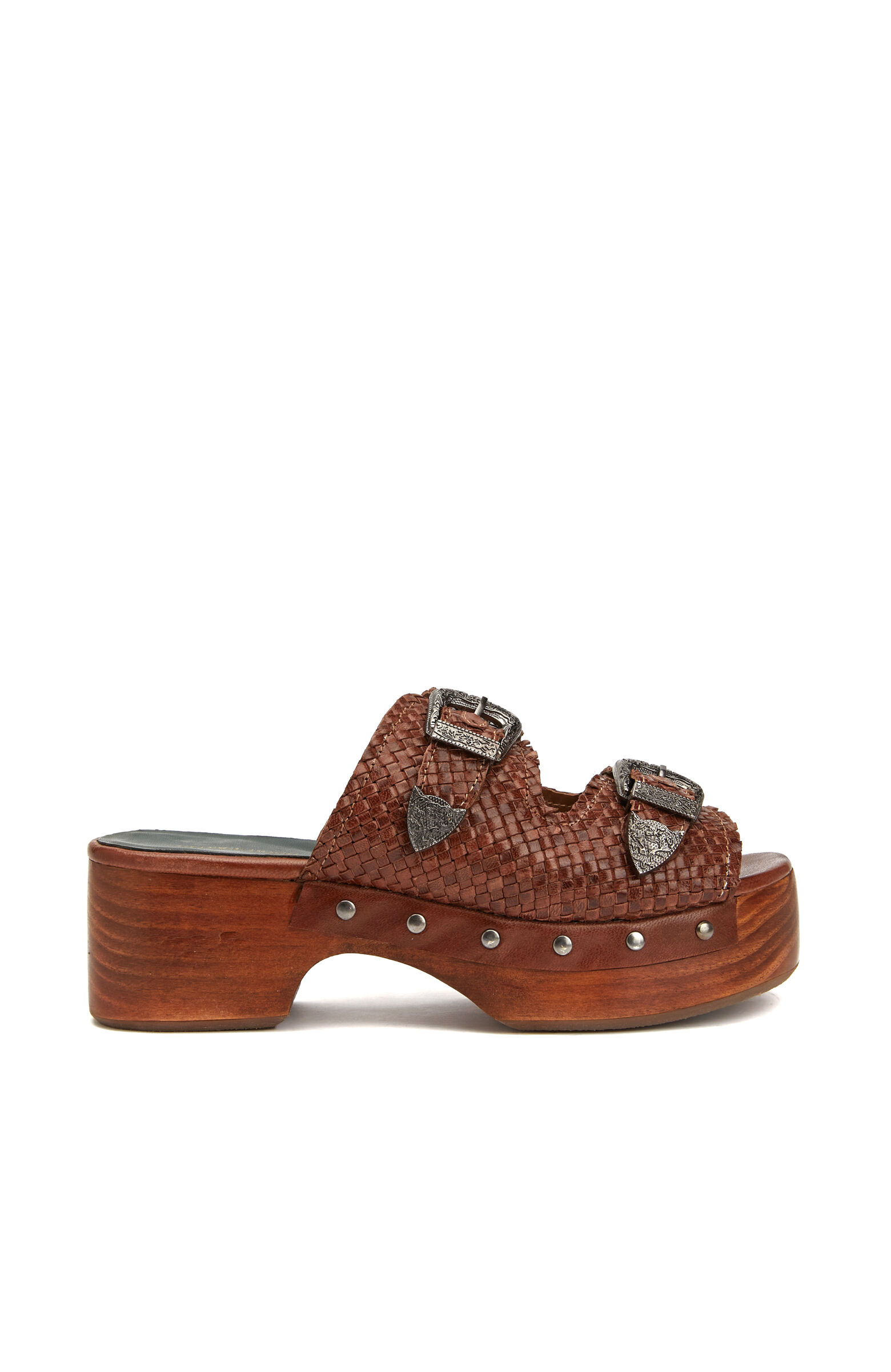 Tan Women's Leather Slippers