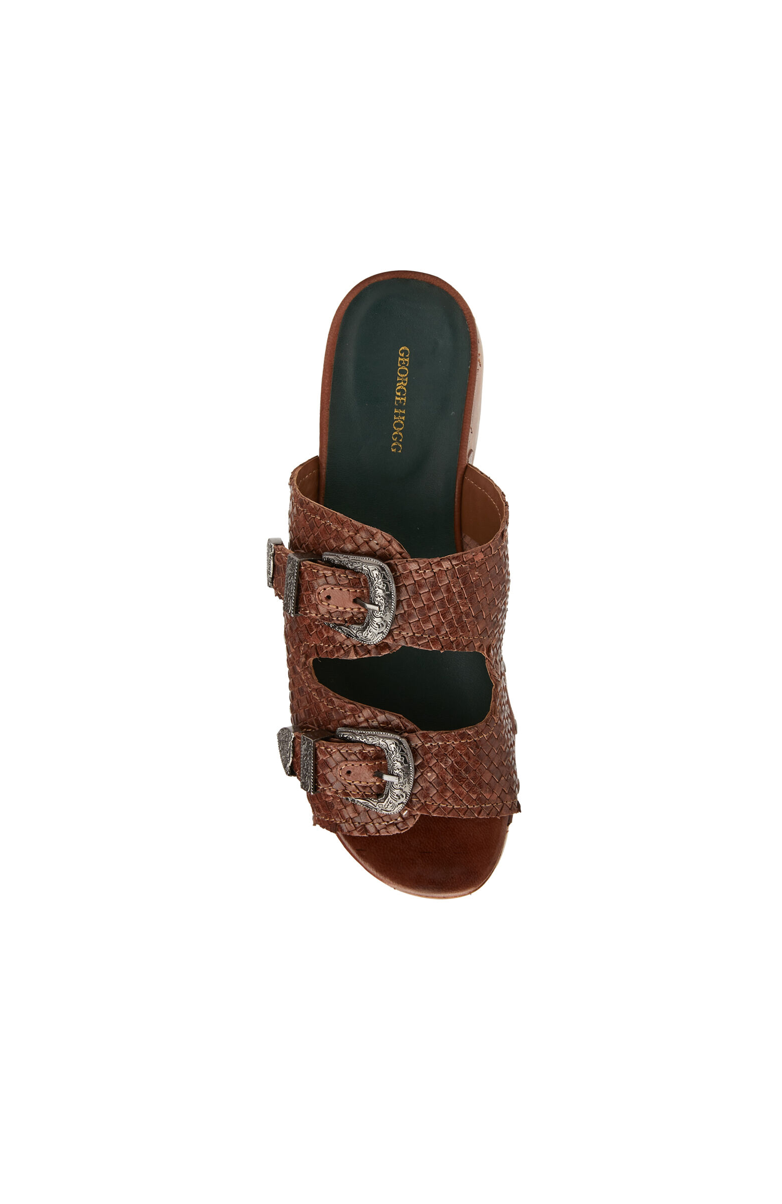 Tan Women's Leather Slippers