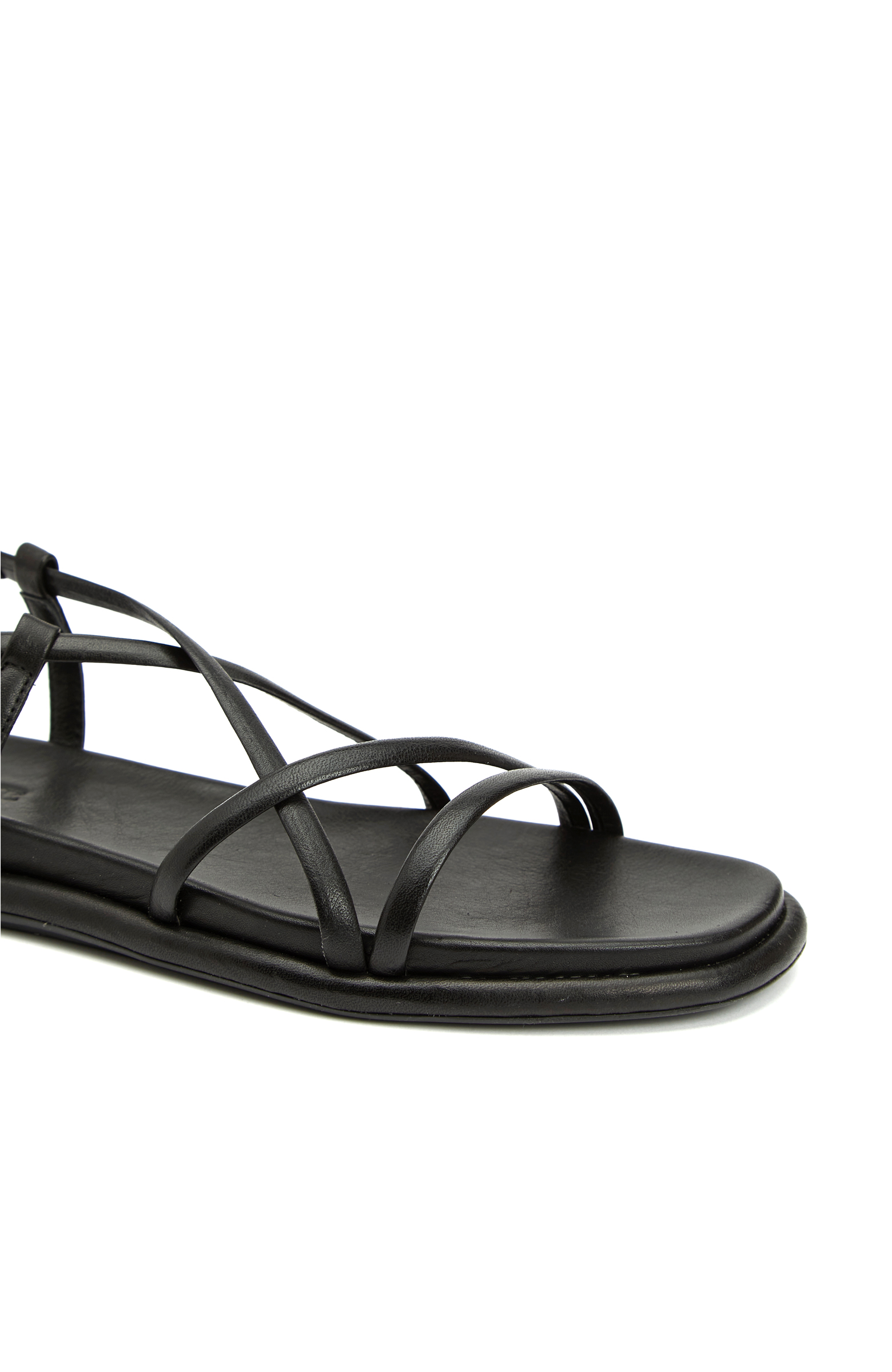 Siyah Kadın Deri Sandalet