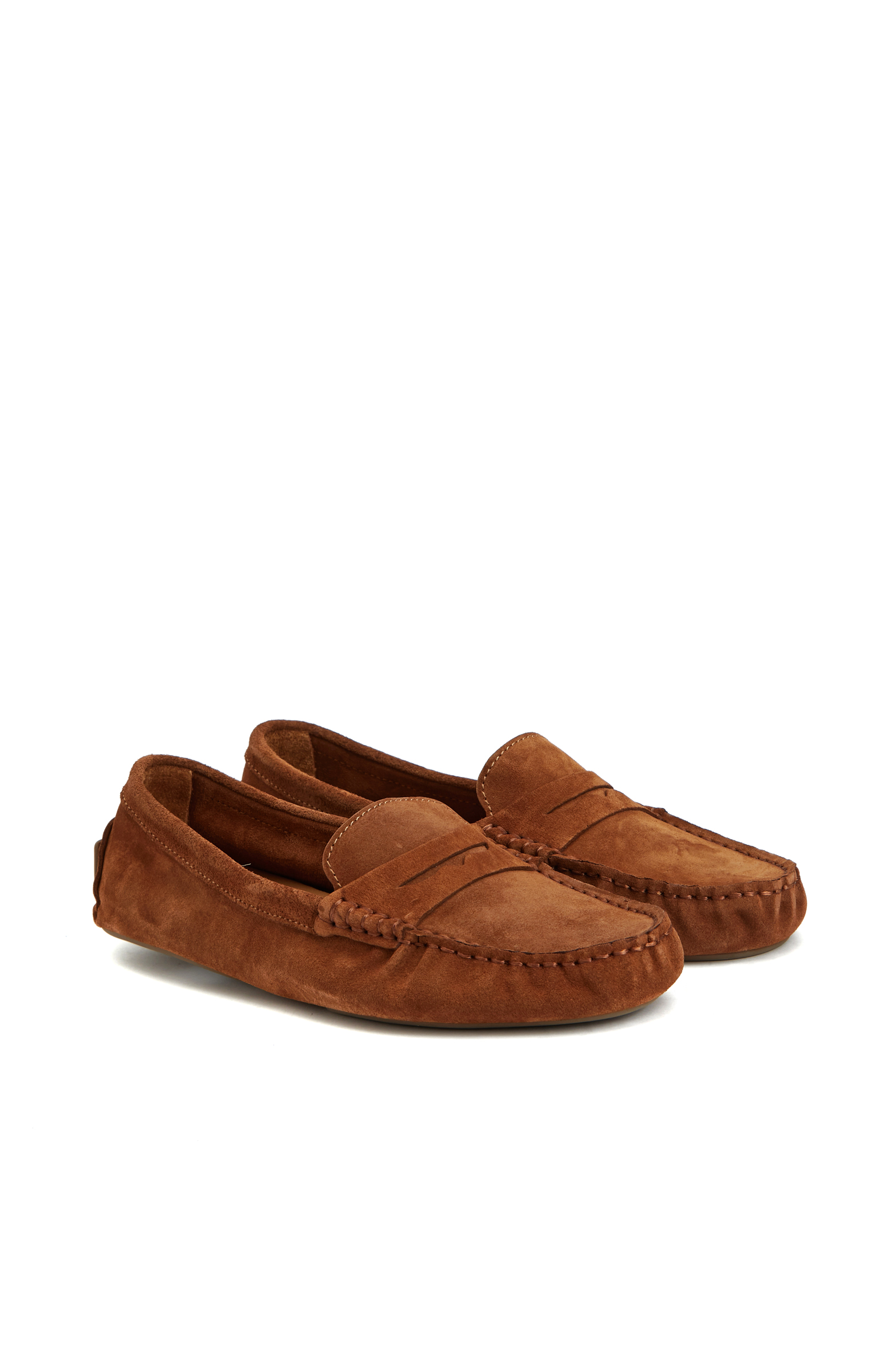 Taba Kadın Süet Loafer_1