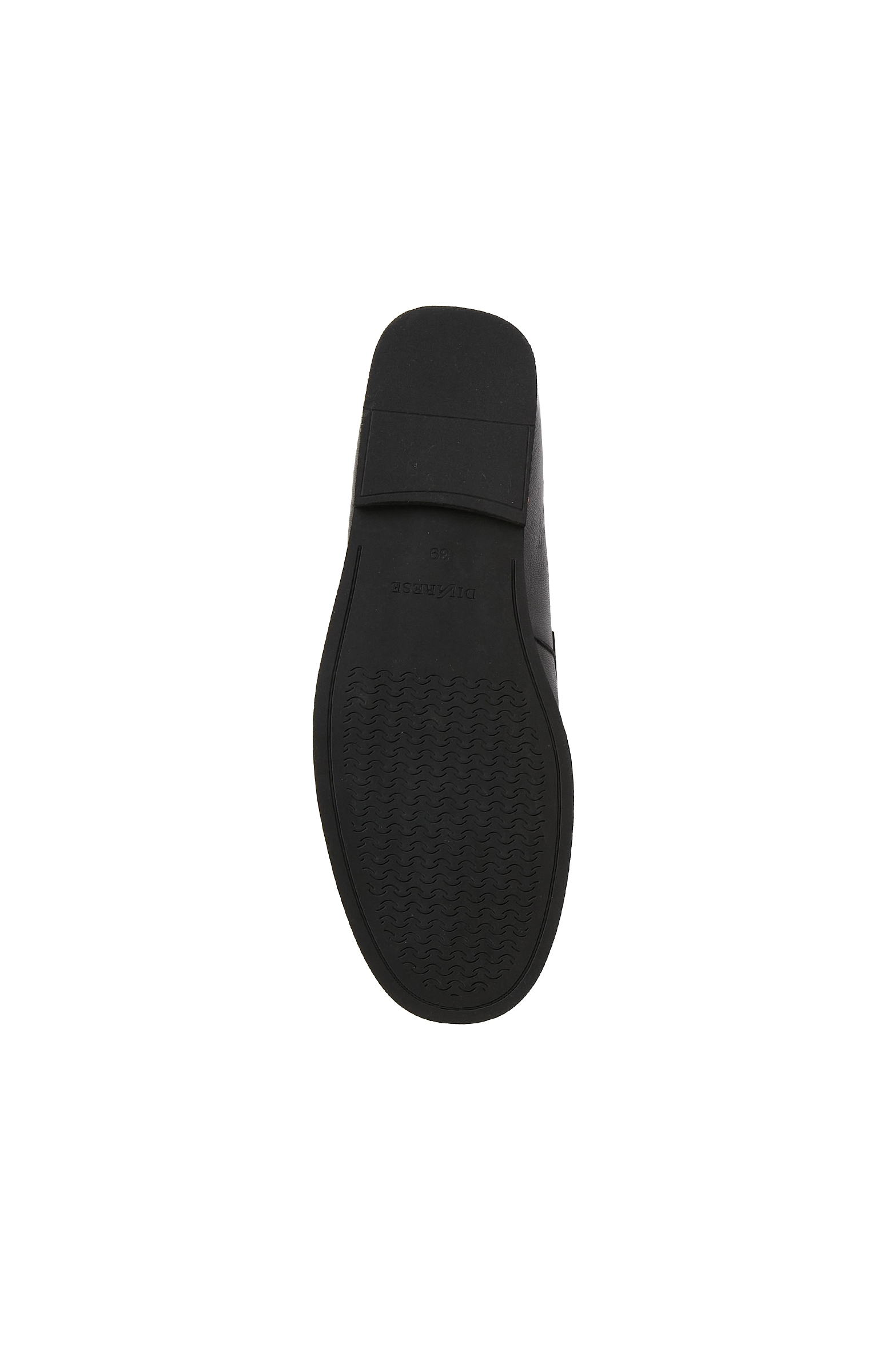 Siyah Kadın Deri Loafer_4