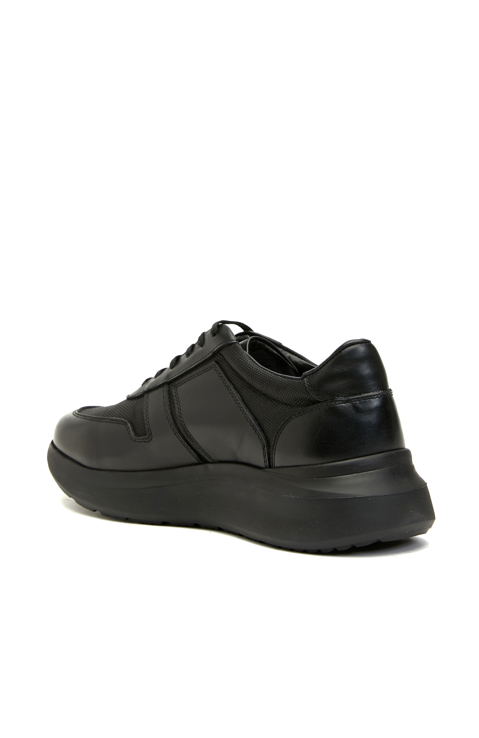 Siyah Erkek Deri Sneaker