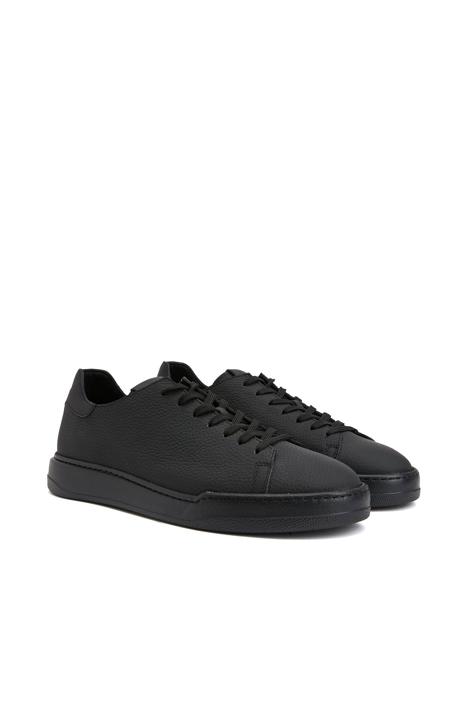 Siyah Erkek Deri Sneaker_1