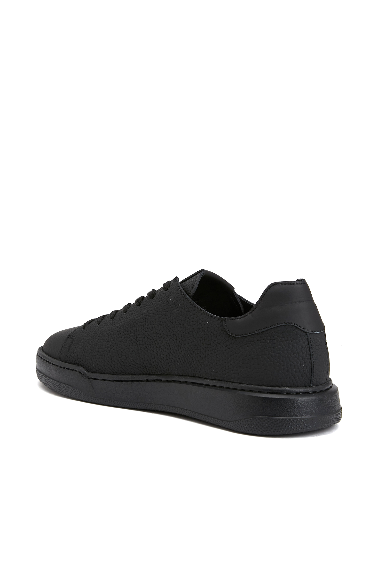 Siyah Erkek Deri Sneaker_2