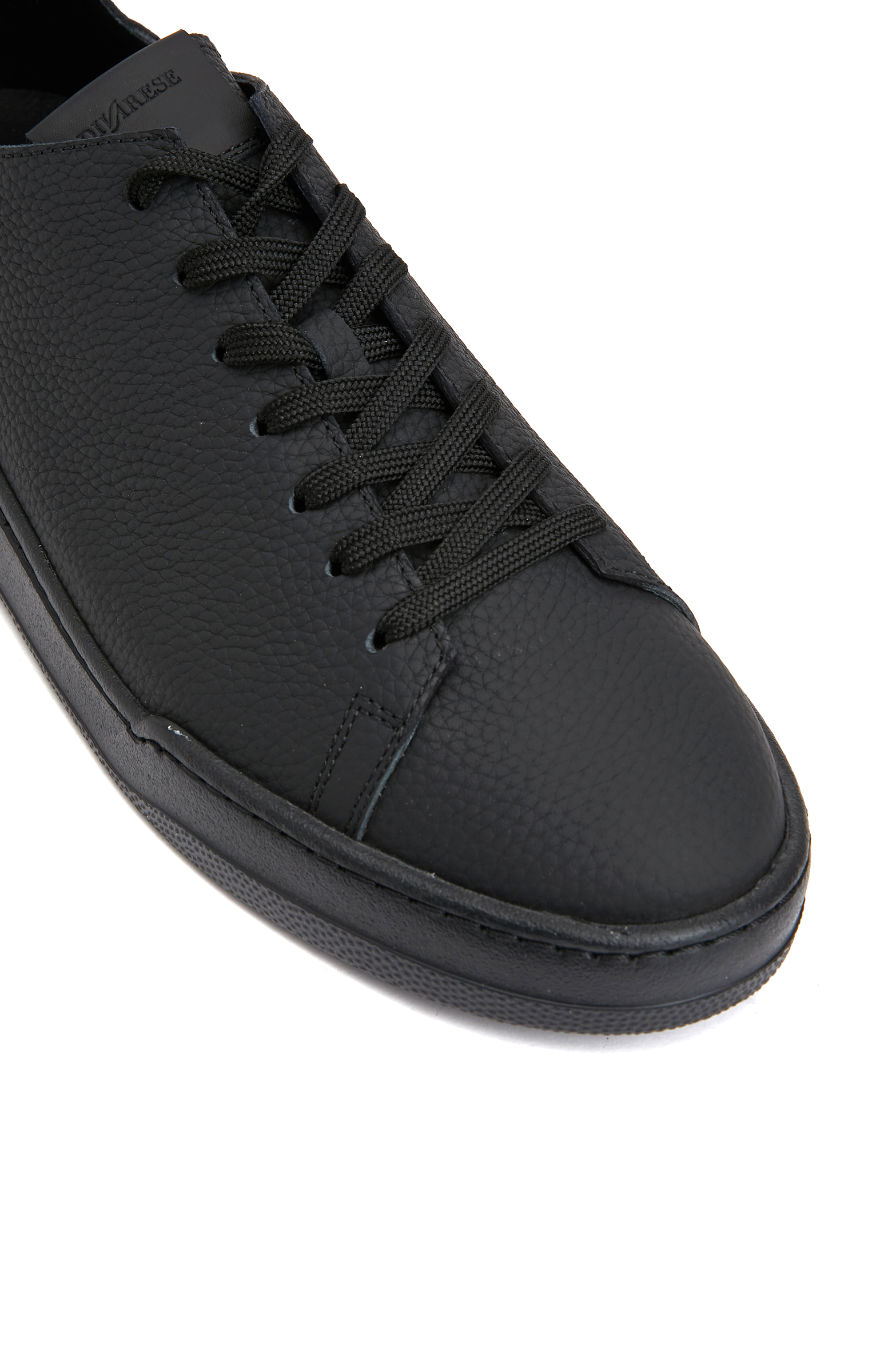 Siyah Erkek Deri Sneaker_5