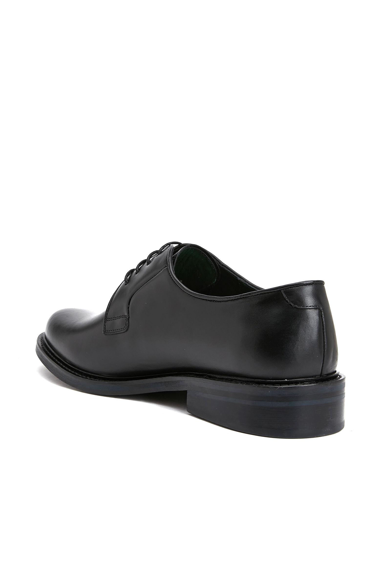 Siyah Erkek Rugan Deri Ayakkabı