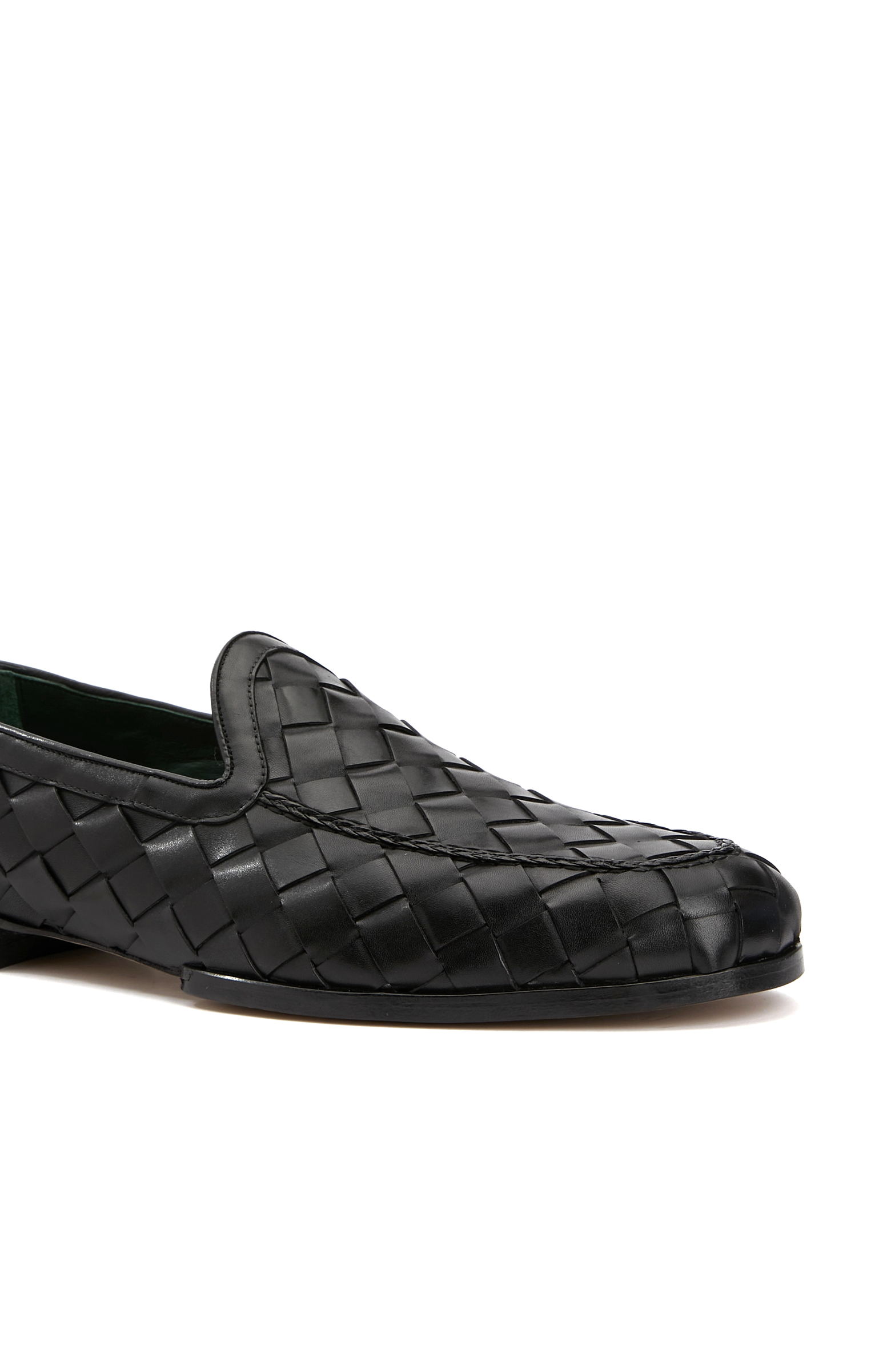 Siyah Erkek Deri Loafer_5