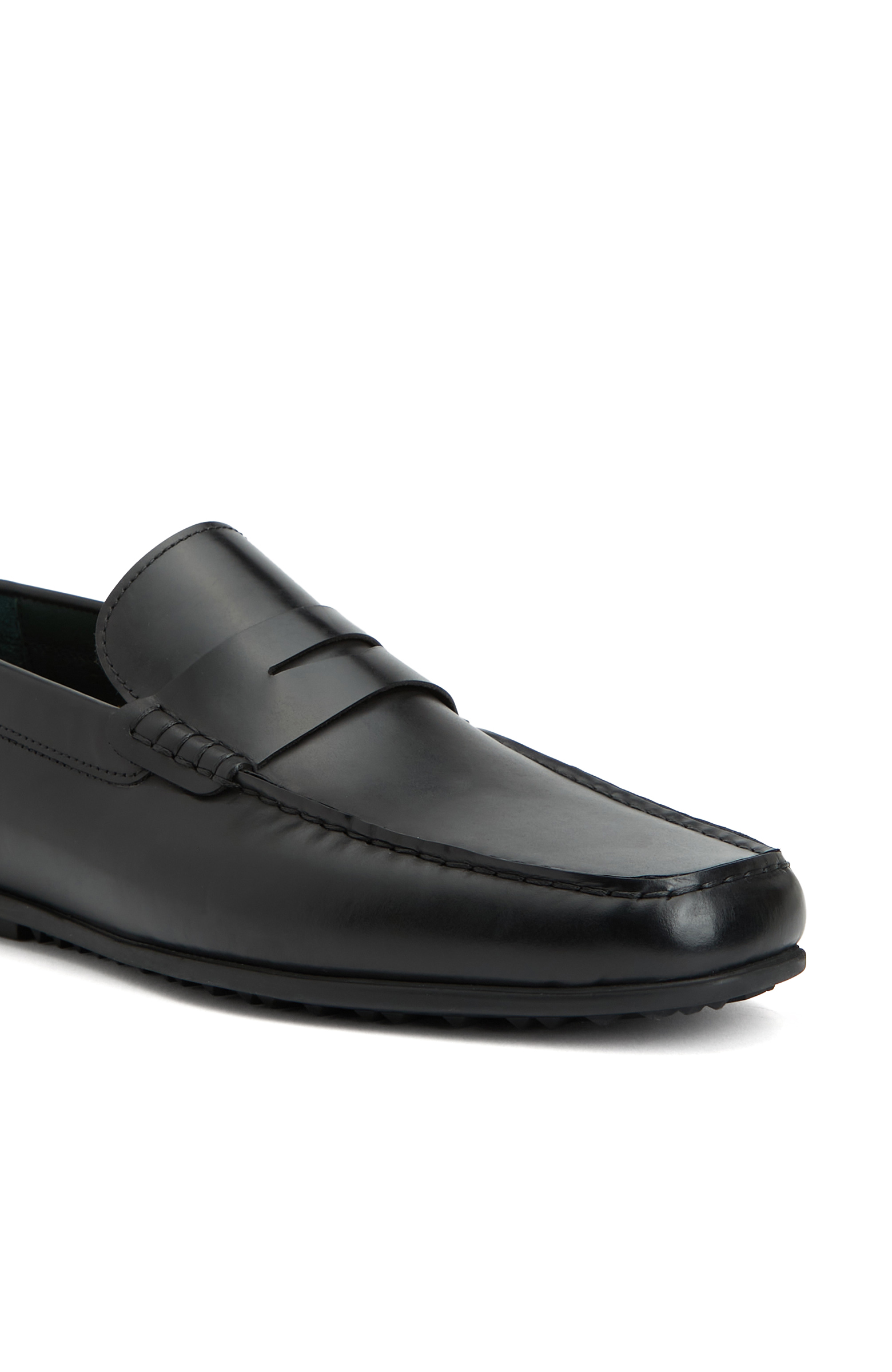 Siyah Erkek Deri Loafer_5