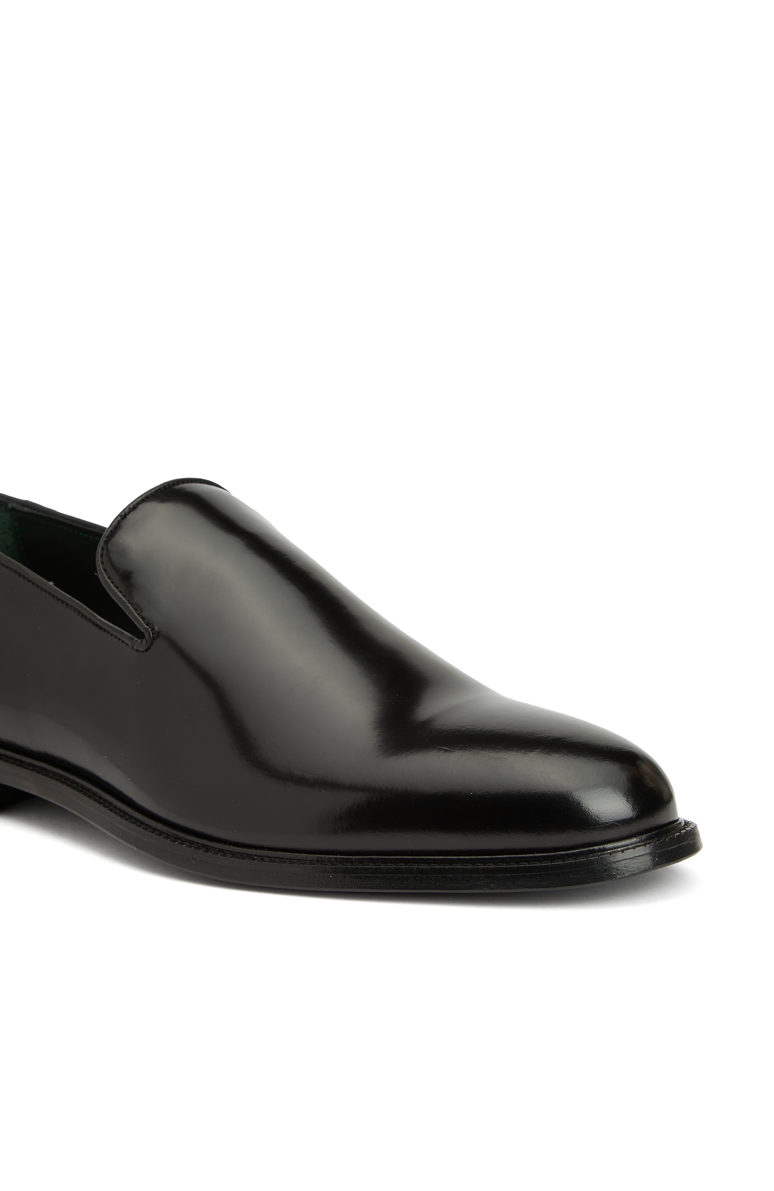 Siyah Erkek Deri Loafer_5