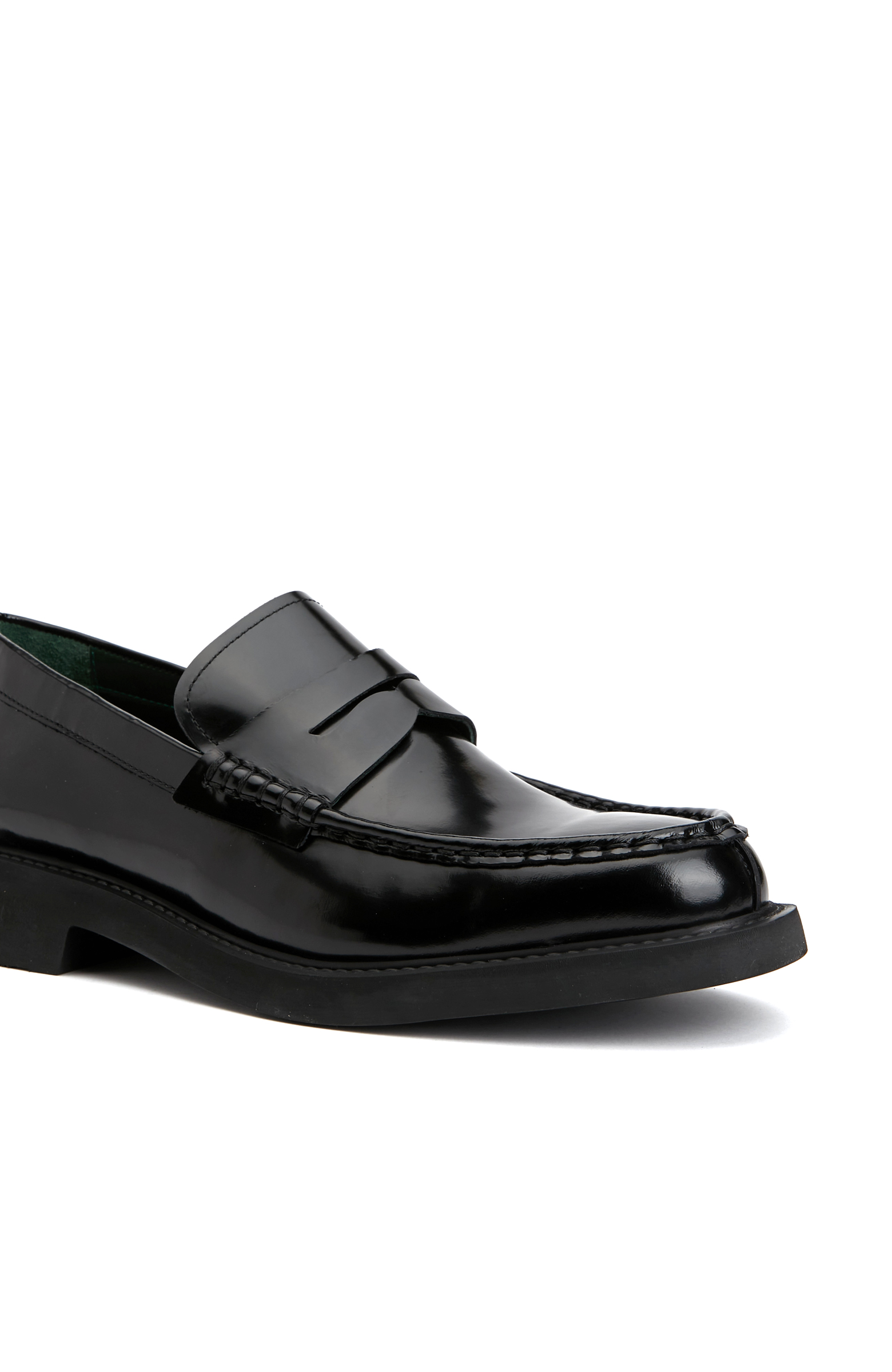 Siyah Erkek Deri Loafer_5