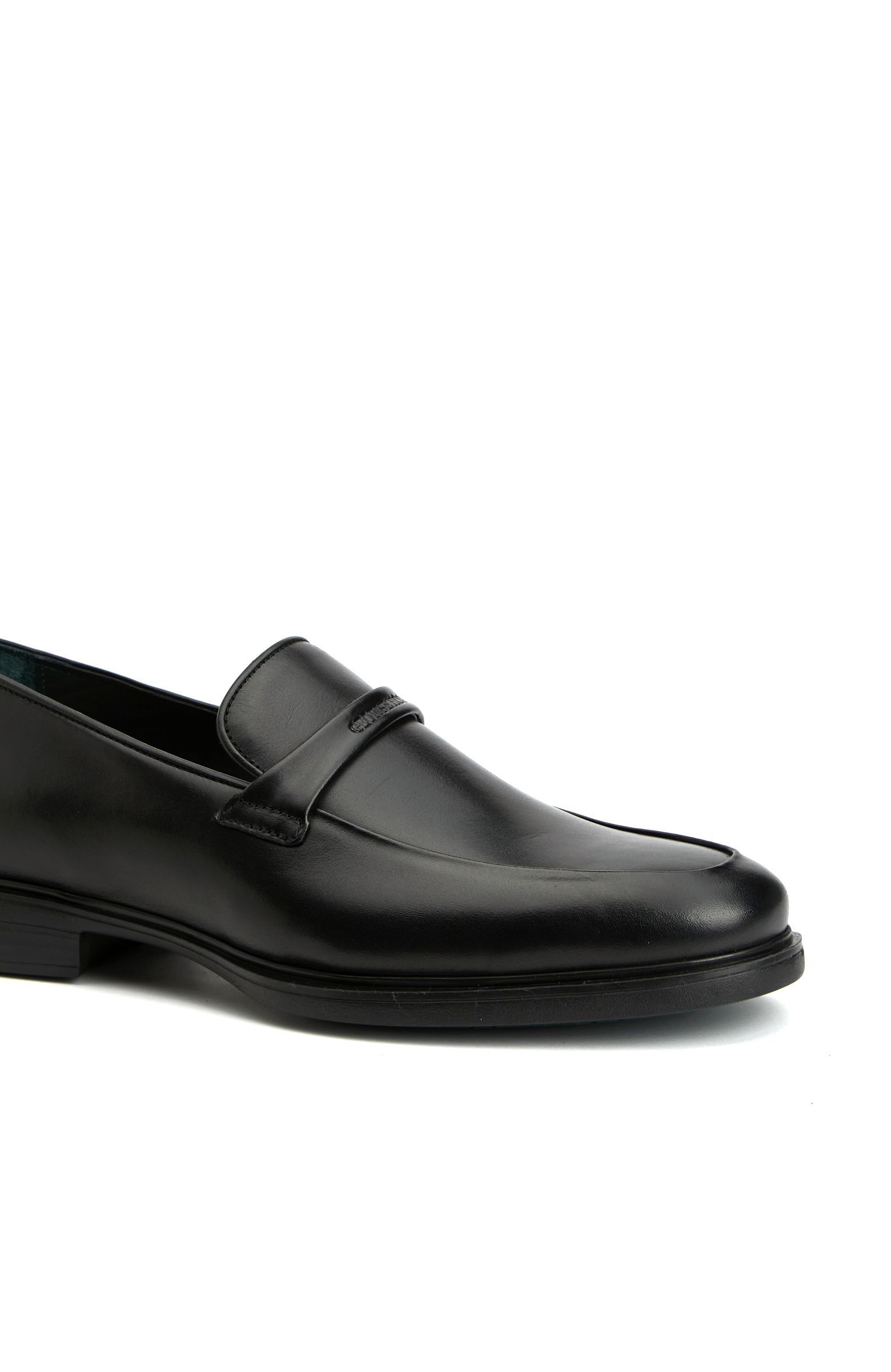 Siyah Erkek Deri Loafer_5