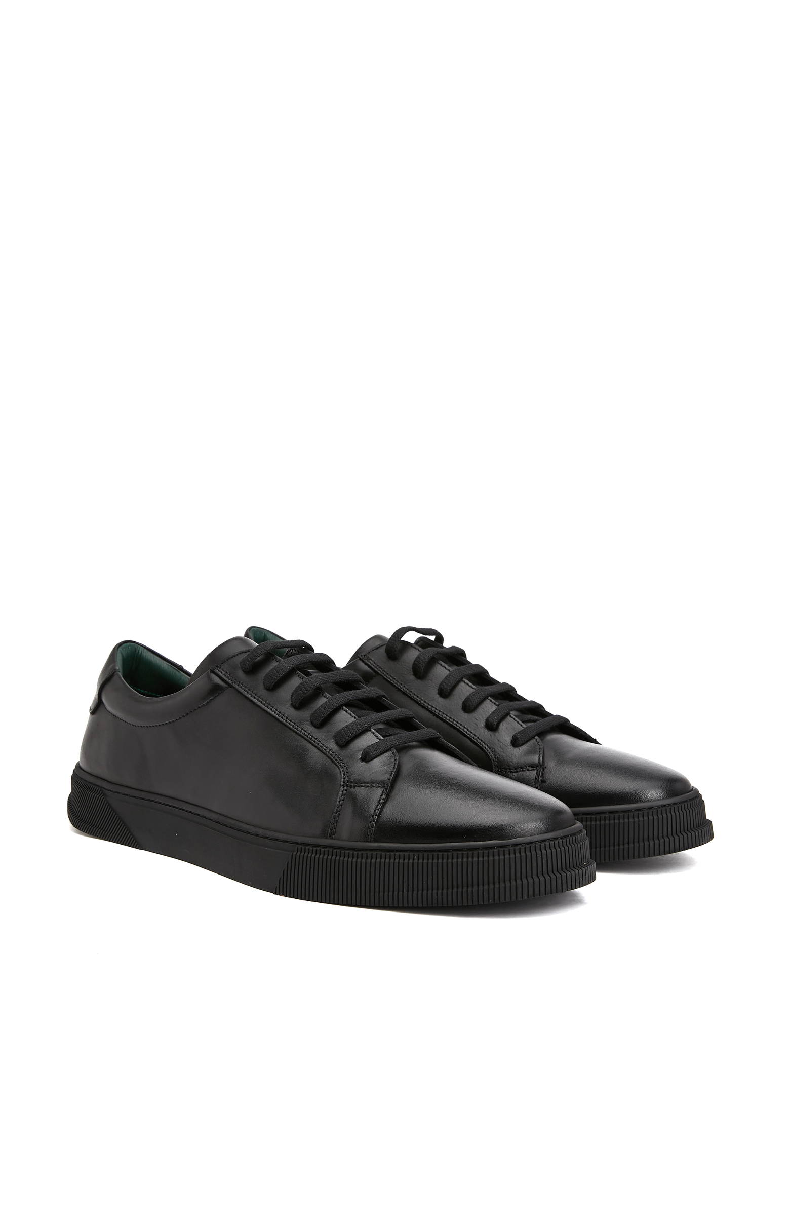 Siyah Erkek Deri Sneaker_1