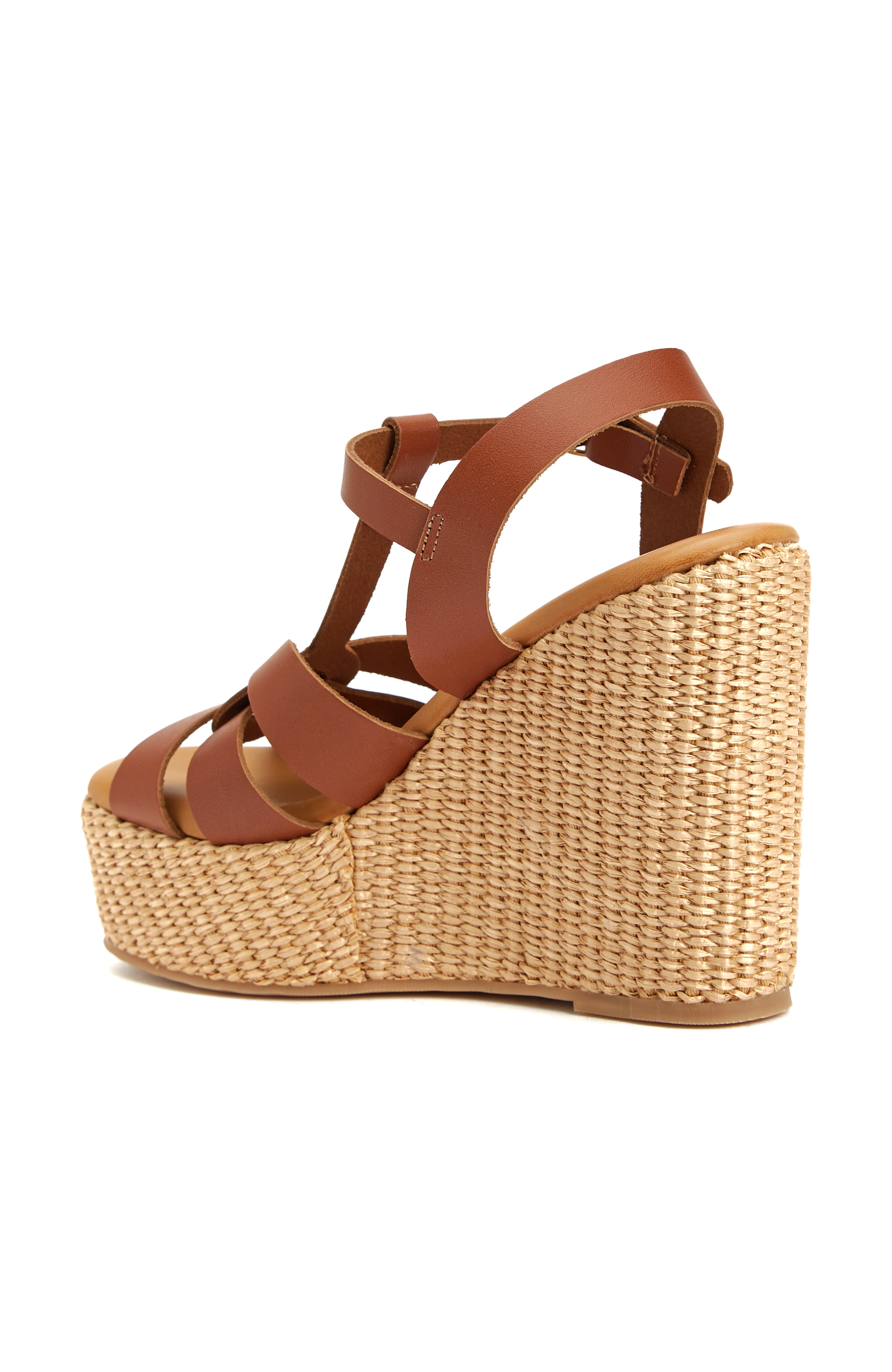 Taba Tabanı Hasır Detaylı Sandalet