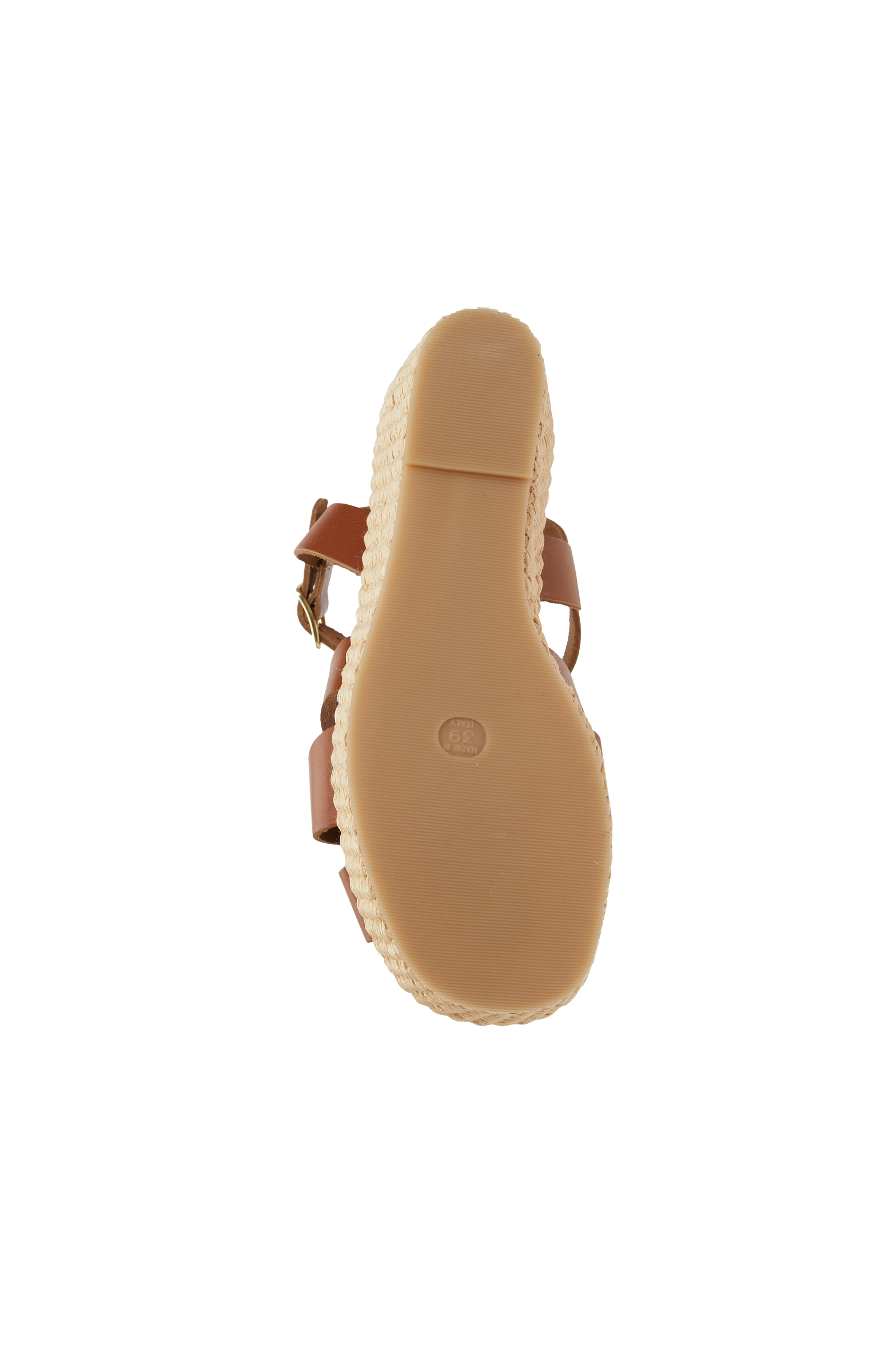 Taba Tabanı Hasır Detaylı Sandalet