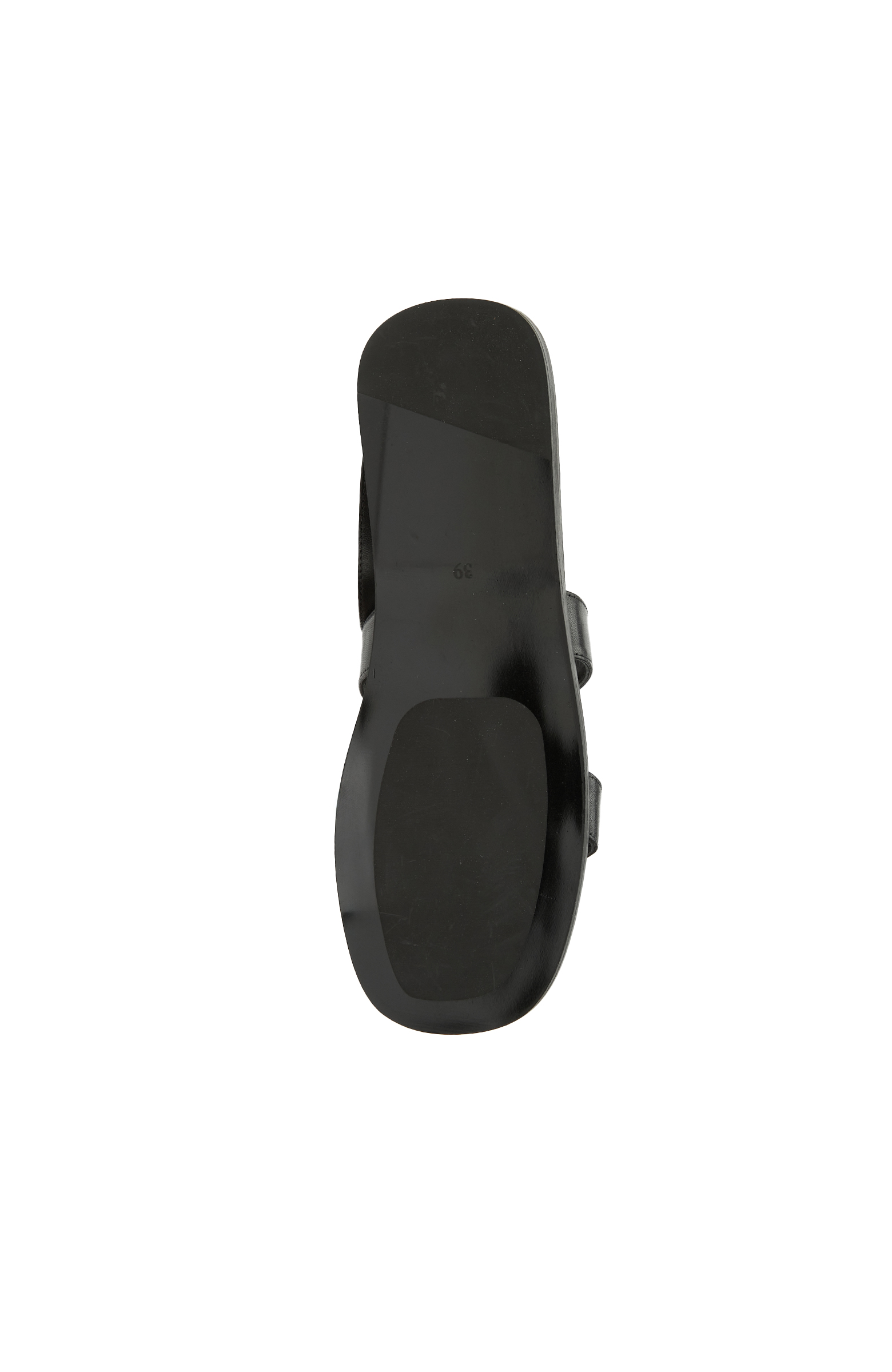 Siyah Kadın Deri Sandalet