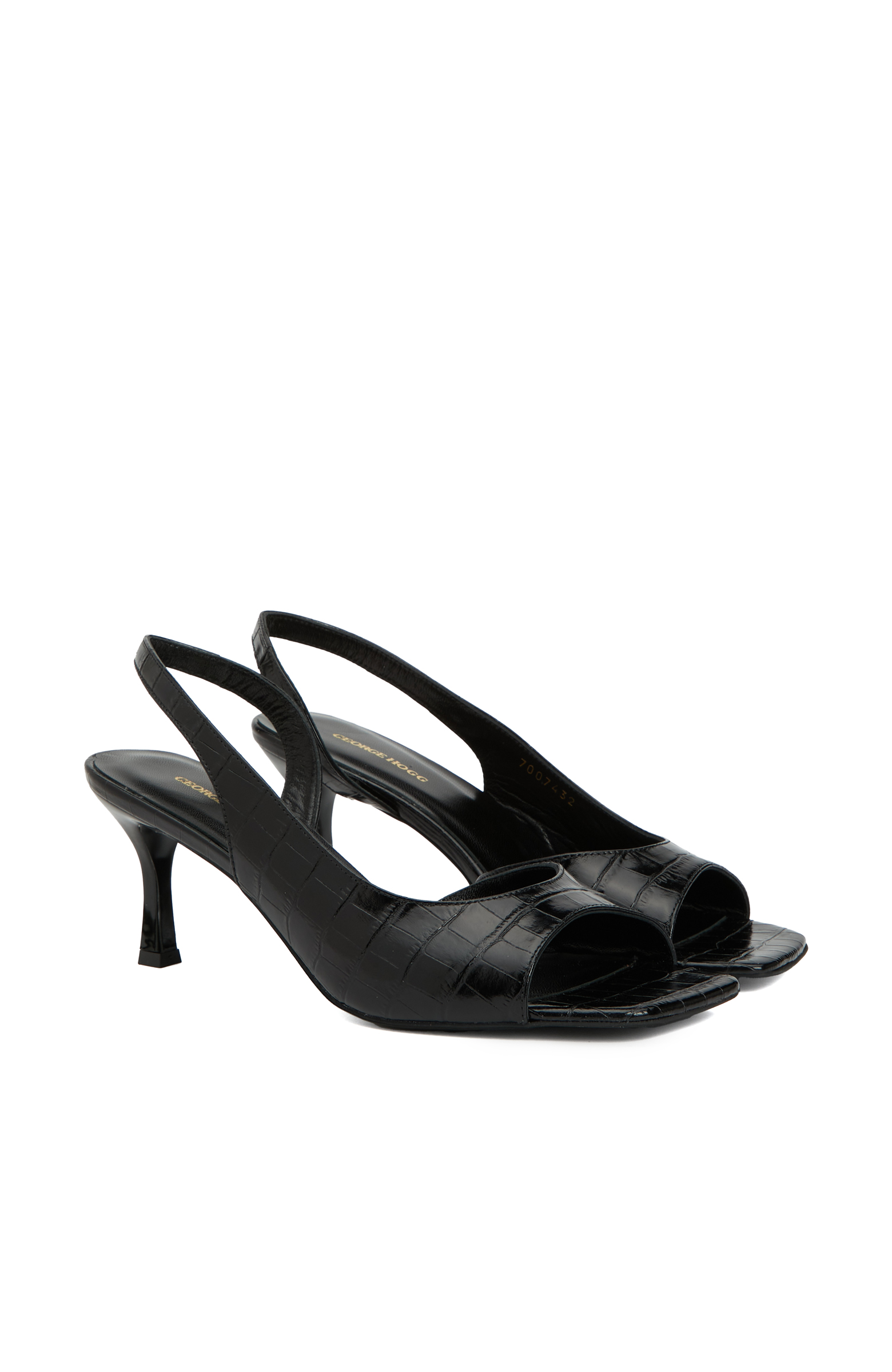 Siyah Kadın Deri Sandalet