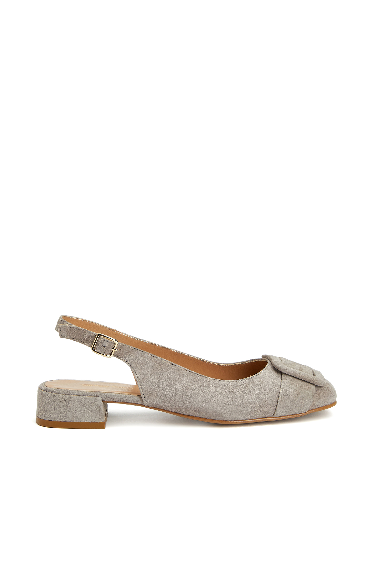 Gri Kadın Süet Babet