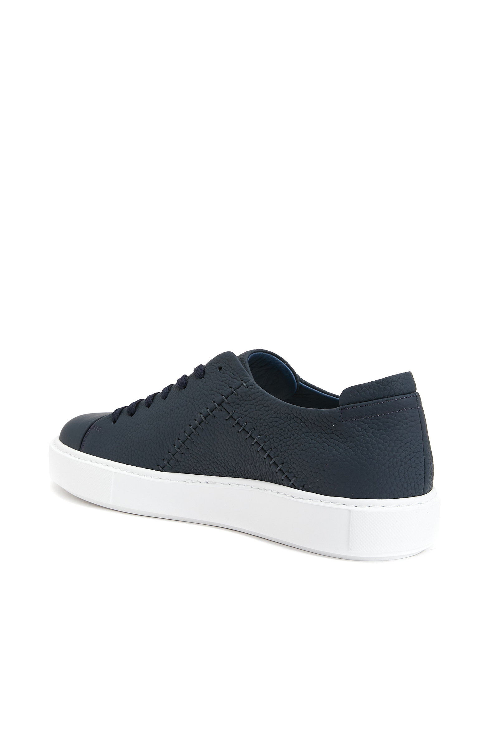 Lacivert Erkek Deri Sneaker_2