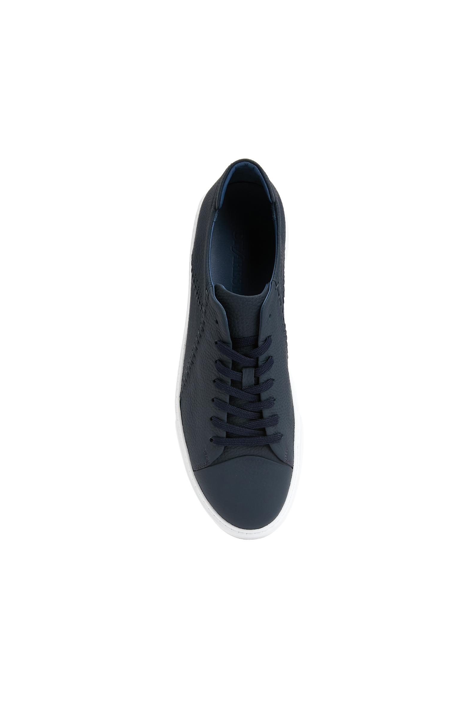 Lacivert Erkek Deri Sneaker_3