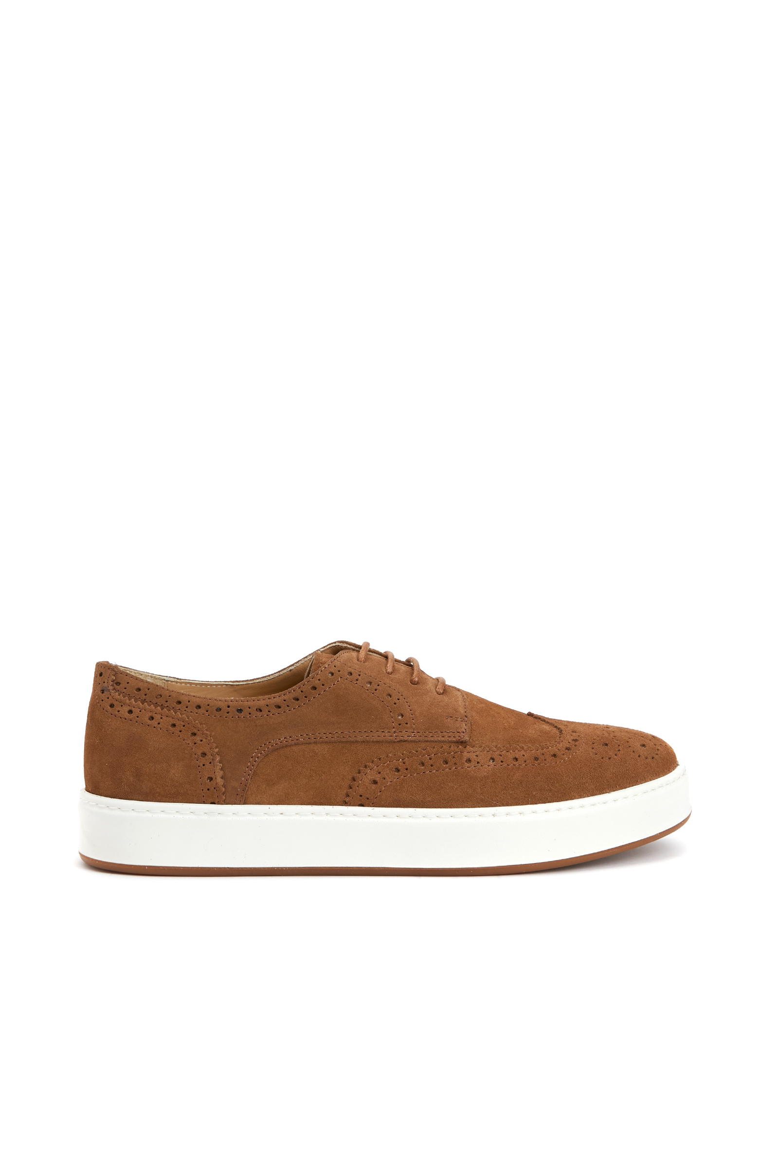 Camel Süet Erkek Zımbalı Deri Sneaker Ayakkabı