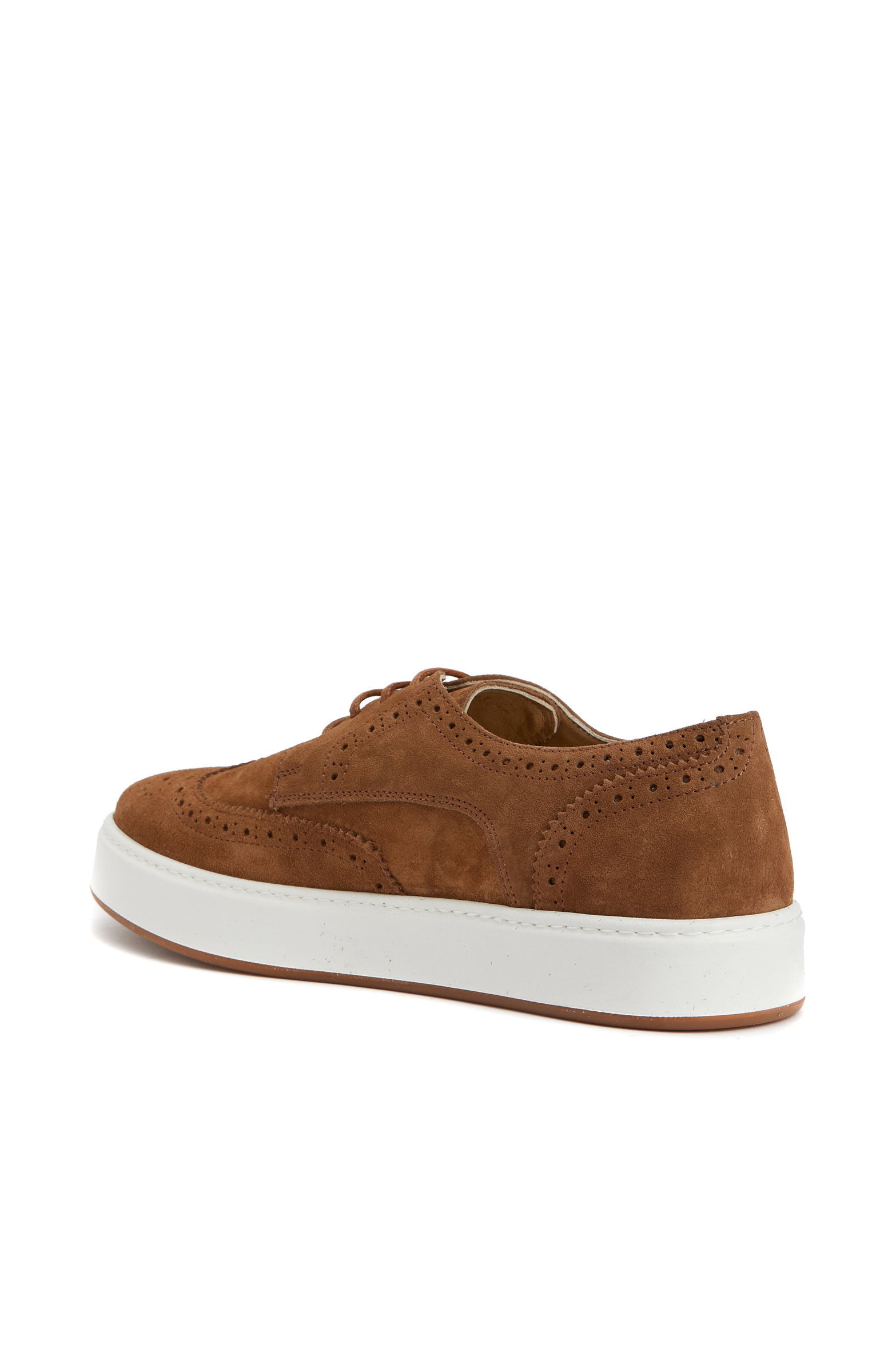Camel Süet Erkek Zımbalı Deri Sneaker Ayakkabı_2