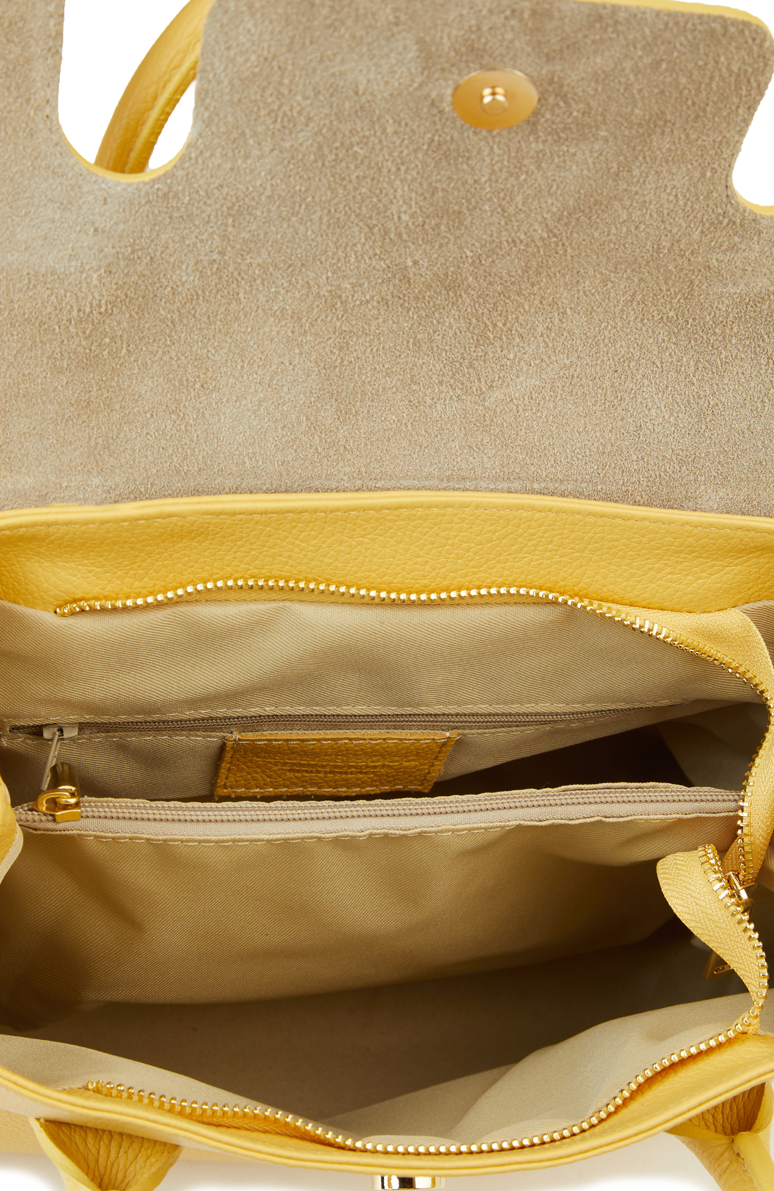 Sarı Kadın Deri Çanta